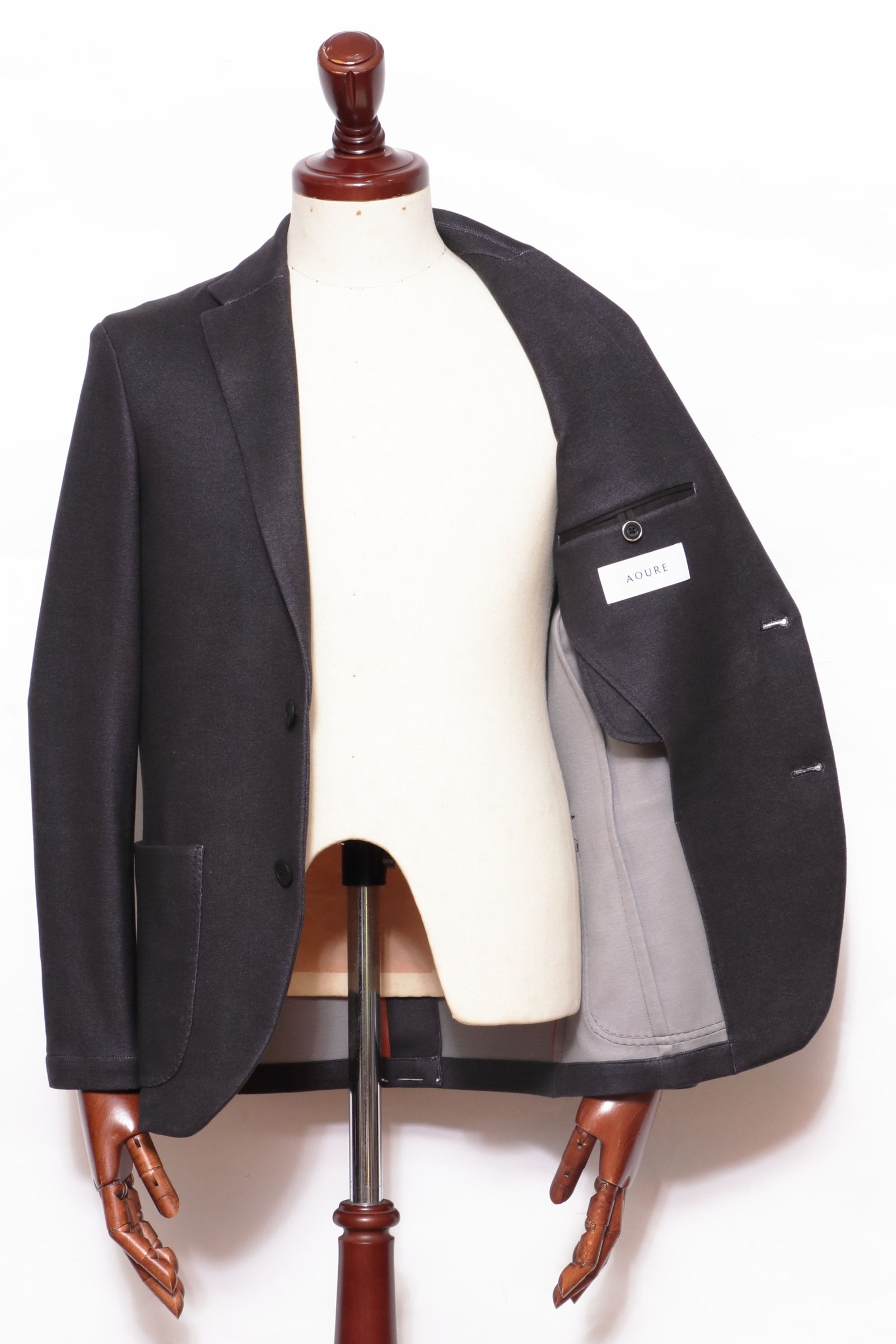 【セットアップあり】"THE FIRST CLASS" CERVINO ウォームジャージ 2B テイラードジャケット / BLK ブラック