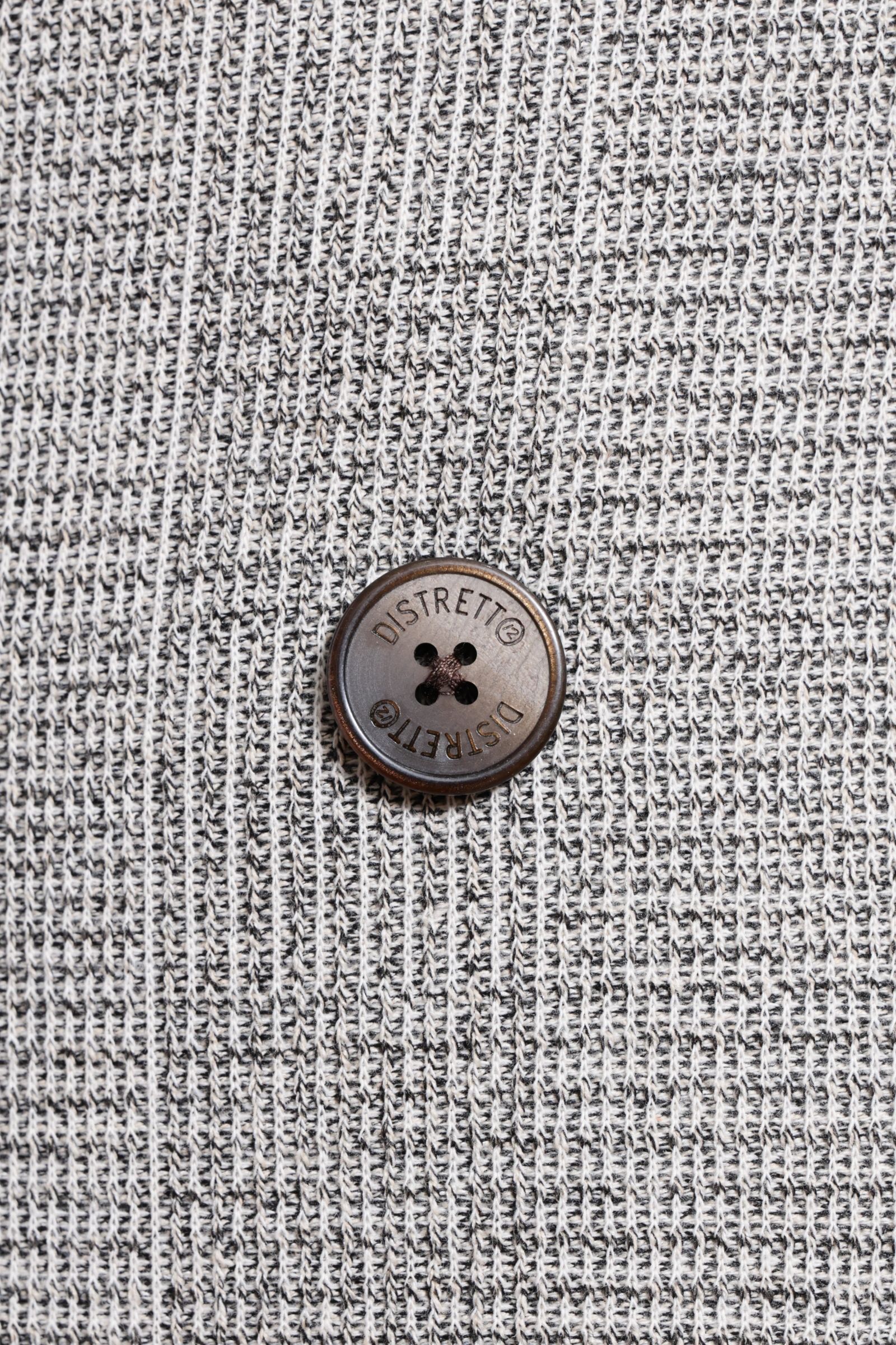 ストレッチ ジャージ シャドーチェック ダブルブレステッド ジャケット  / ベージュ