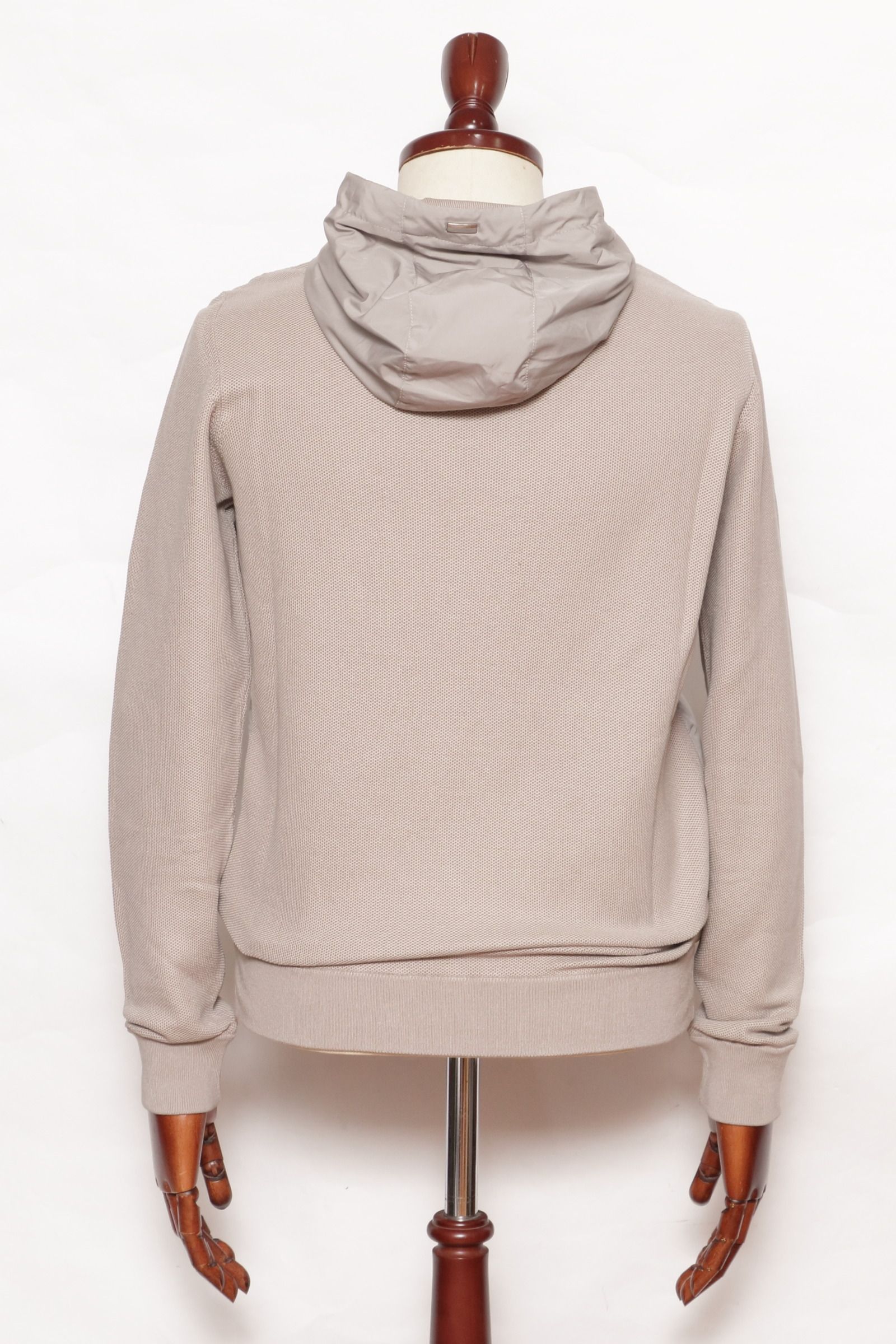 RESORT MC000168U ウォーターレペレントナイロン コットンニット ハイブリッド ブルゾン / グレージュ