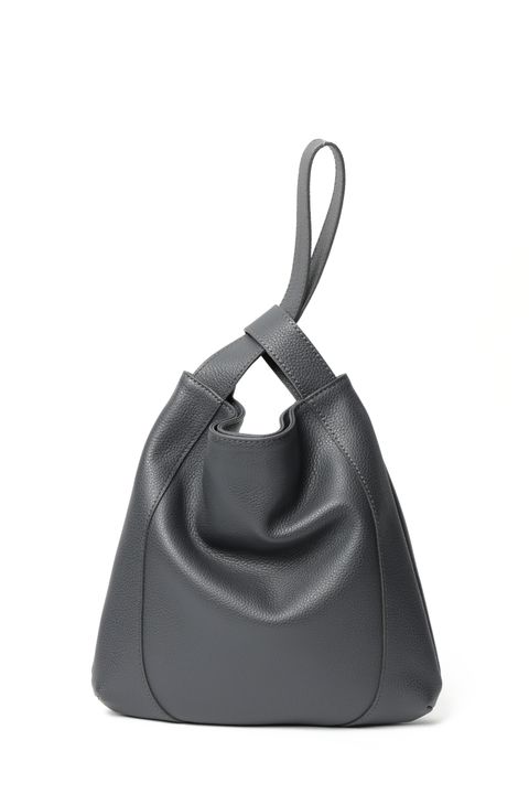 イタリアン シュリンクレザー ワンハンドルバッグ  / チャコールグレー