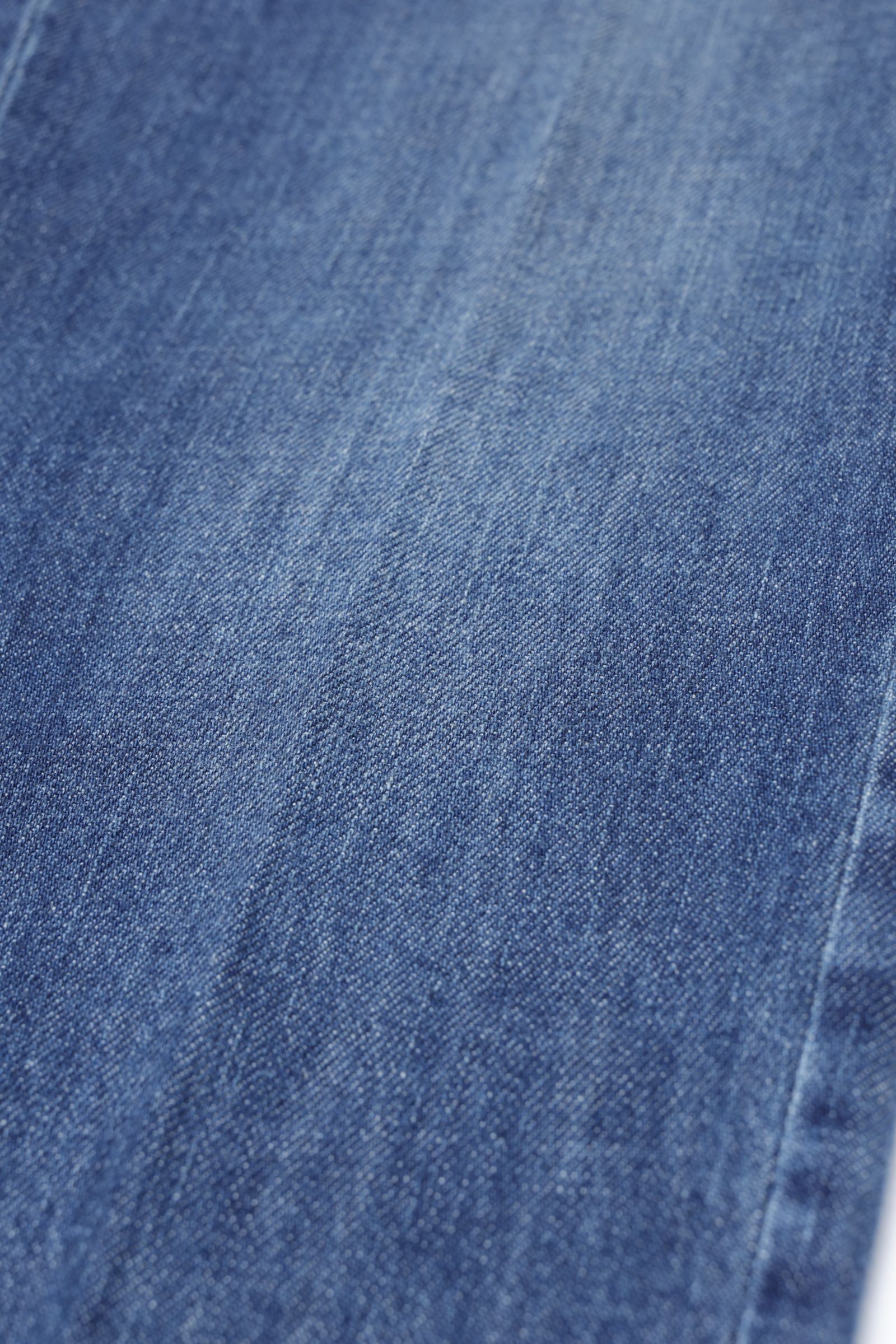 BERTO GD DNM ベルト  デニム生地 1プリーツ バックシャーリング テーパードパンツ / インディゴブルー