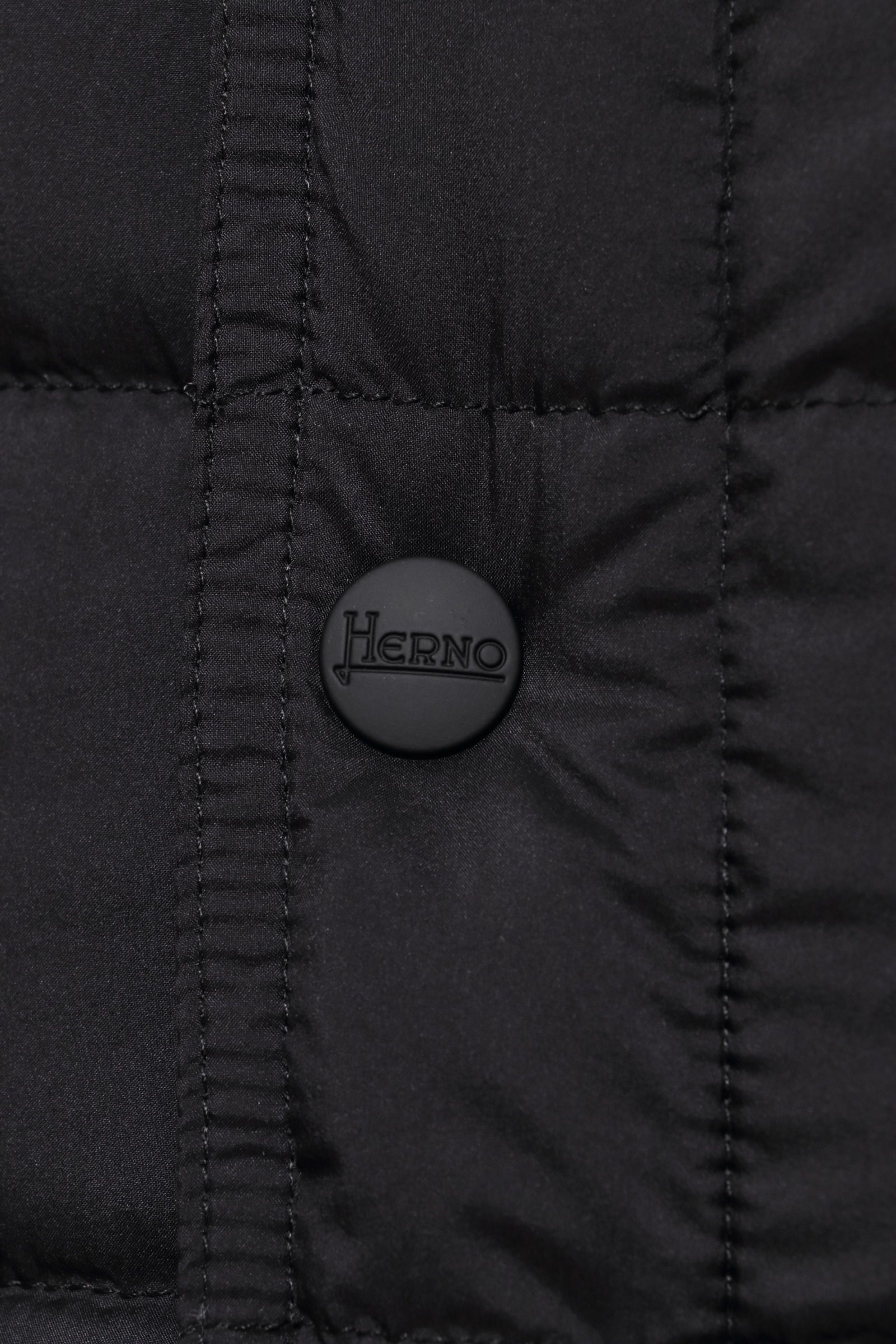 HERNO - PI011ULE ナイロン Gジャン型 ダウンジャケット / ブラック