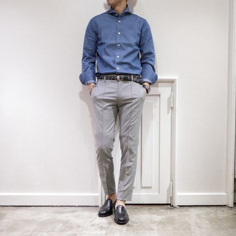 ” Drumohrショールカーディガン”を使用した春爽やかコーデ