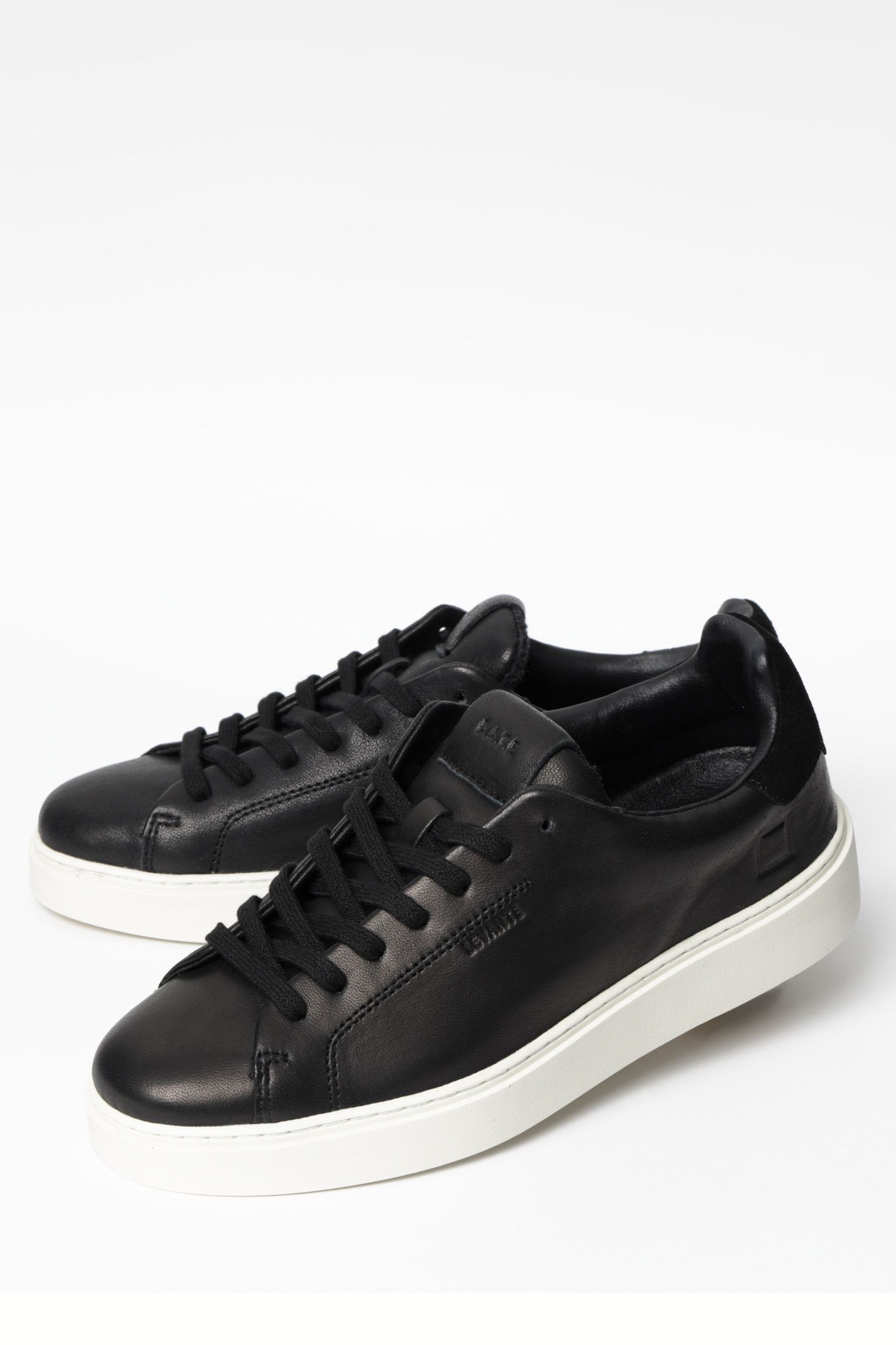 LEVANTE コートタイプ スムースレザー × スエード スニーカー / ブラック