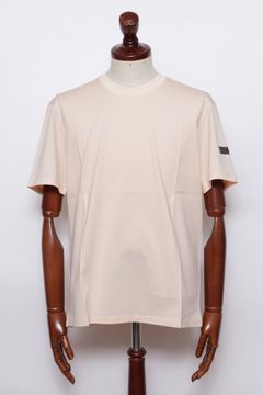 FIVE バックプリント コットン 半袖Tシャツ / ピンク