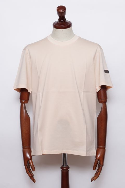 FIVE バックプリント コットン 半袖Tシャツ / ピンク