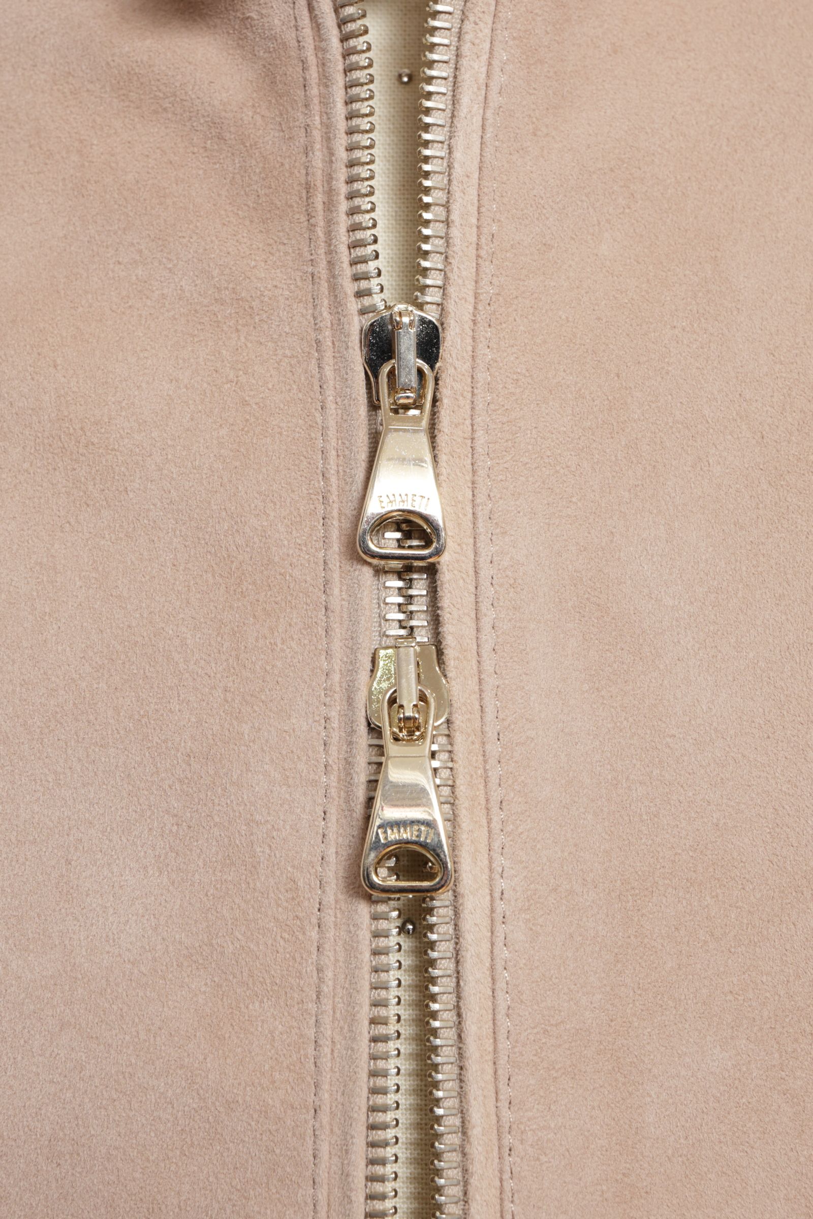 サイズ52まで JURI CAMOSCIO ゴートスエード シングル ライダース レザージャケット  / SABBIA ベージュ