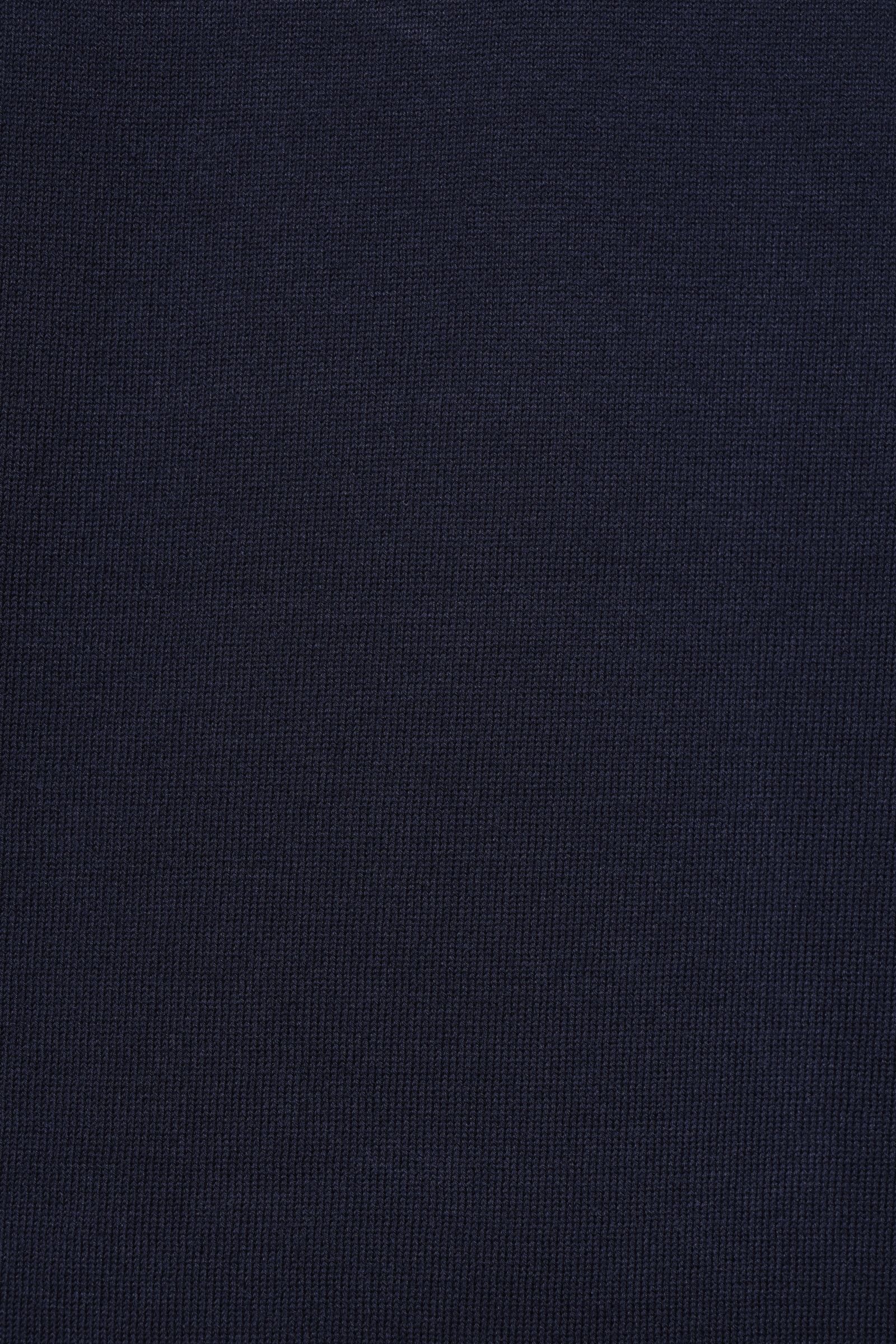 干場氏モデル クレープコットン ショートスリーブ スキッパーポロ / ネイビー