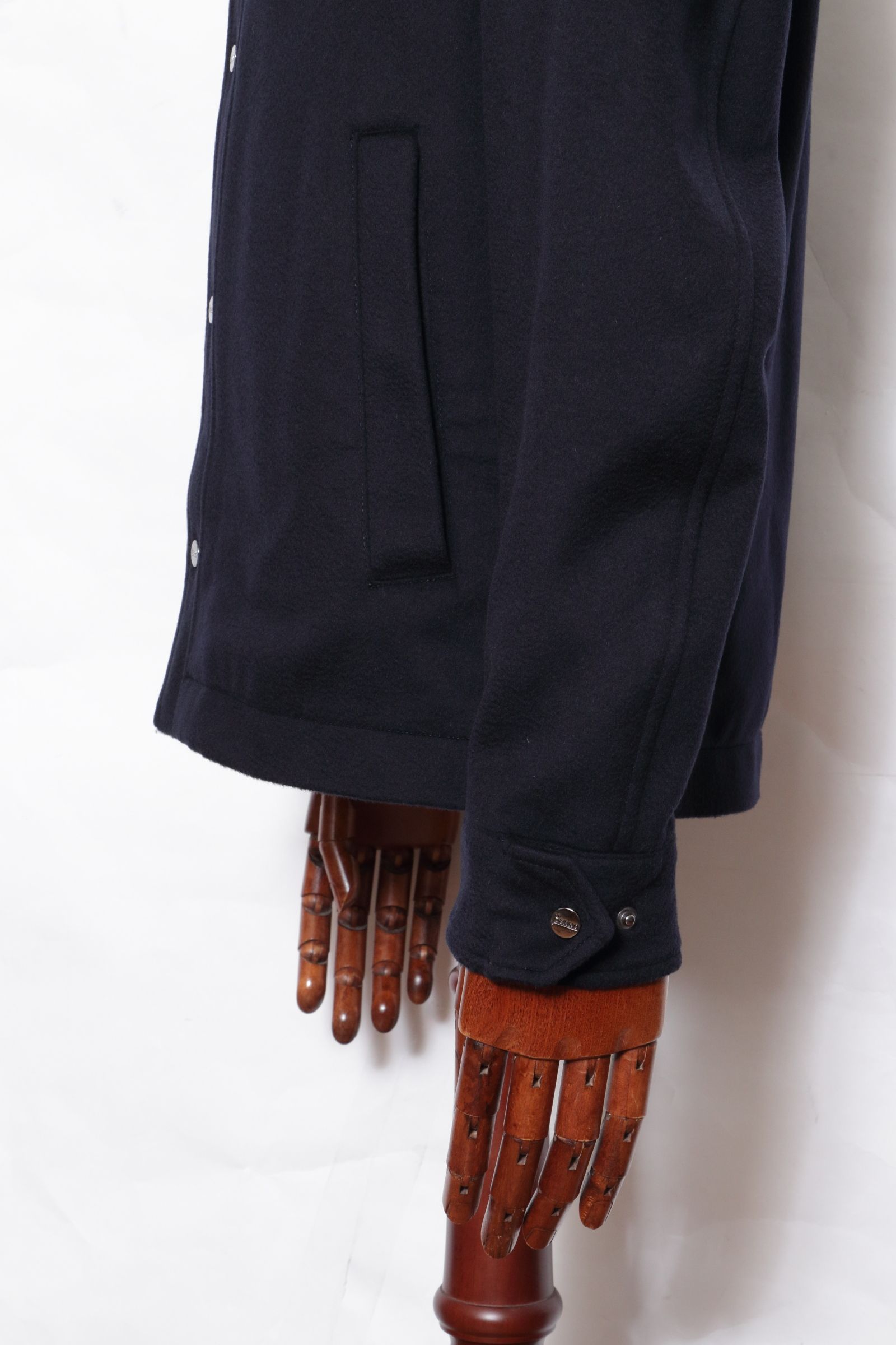 GI000312U ウールカシミア フランネル シャツブルゾン / ネイビー 9200