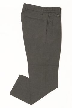 MALPENSAマルペンサ  4 SEASONS プレーンストレッチ ピンタック イージースラックス / GRY グレー