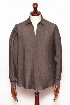 COLONY CLOTHINGリネンカプリシャツを使用したキレイめリゾートコーデ
