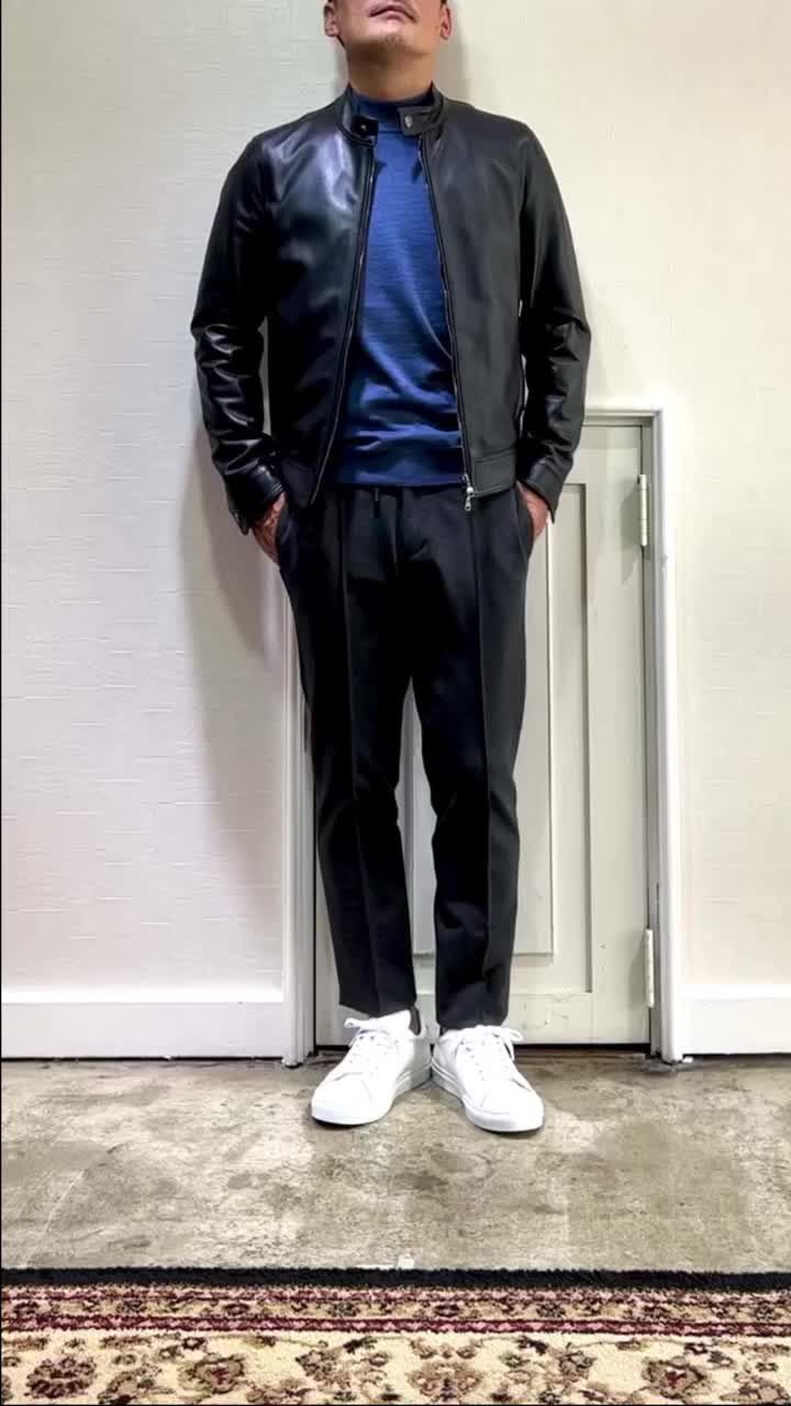 ✨極美品✨　エンメティ　レザー　シングルライダースジャケット　クリント　トロトロ EMMETI