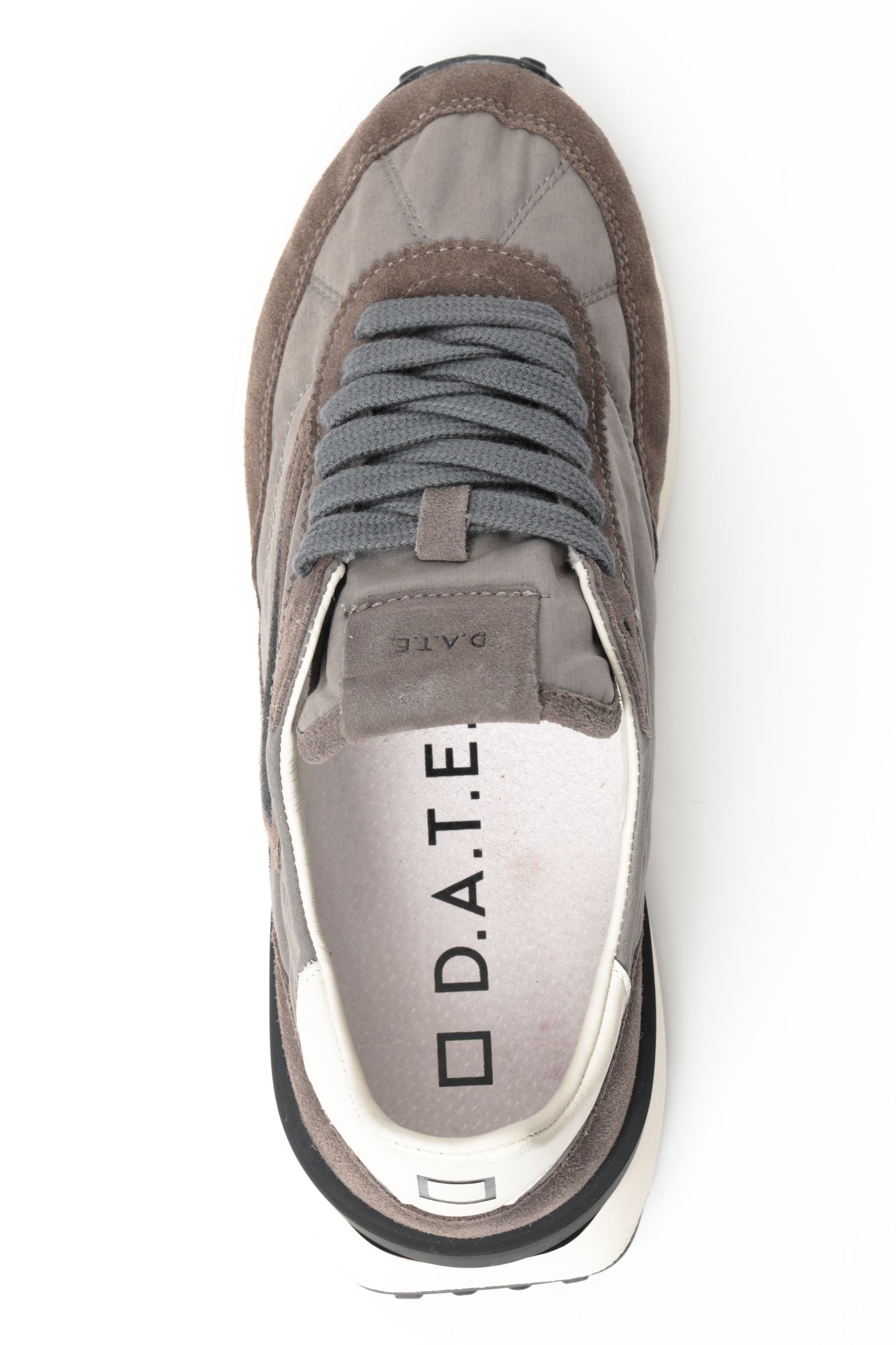 ATHLETA WAX GRAY ナイロン × スウェード ランシュータイプ スニーカー / グレー