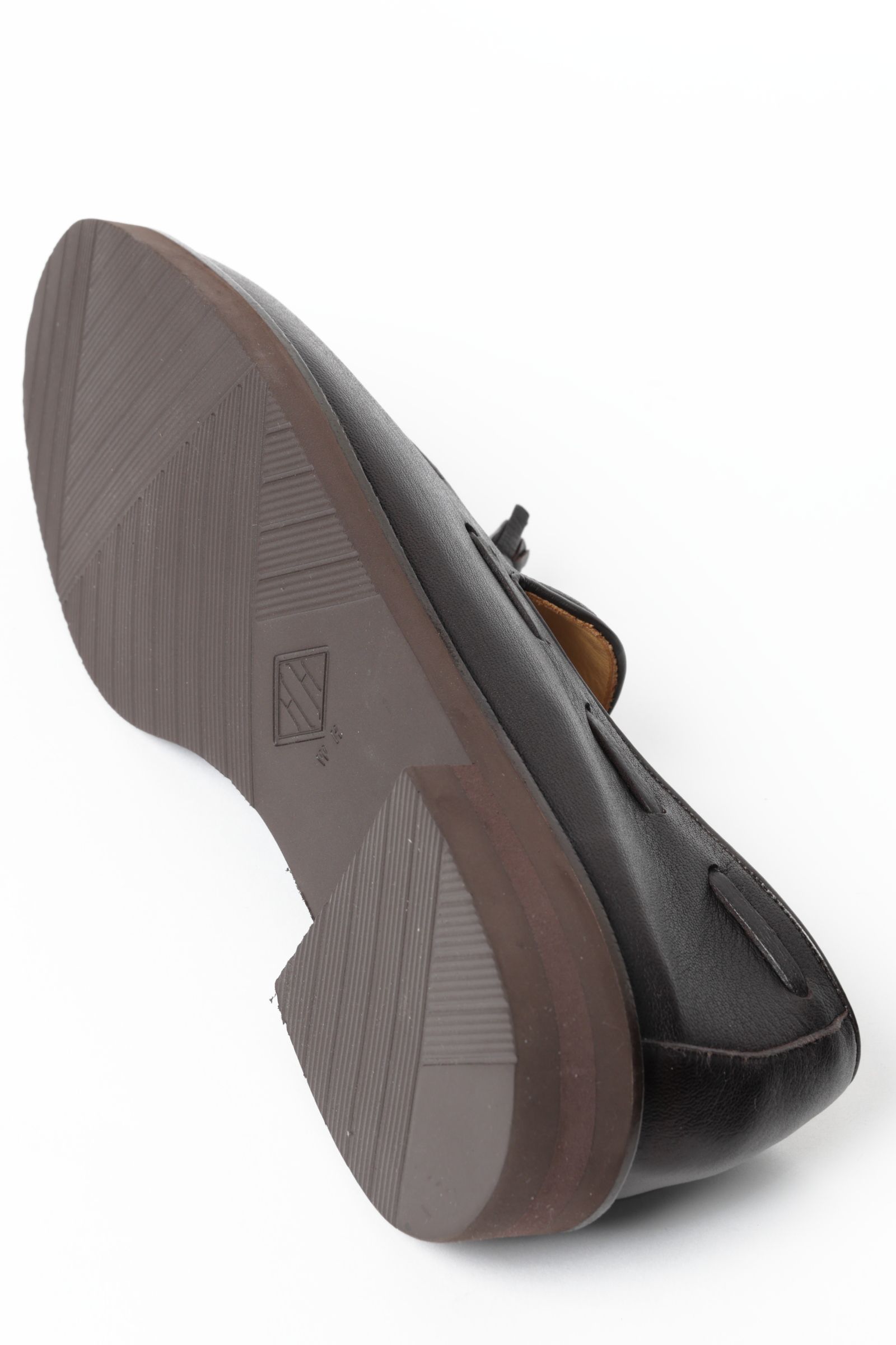 【スーパーふにゃ男】ディアスキン 鹿革 タッセルローファー シューズ 革靴 / ダークブラウン