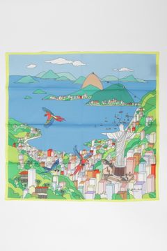 ネコポス対応(385円で発送) / コットン ソンブレロ (ソフトタイプ）プリント ハンカチ