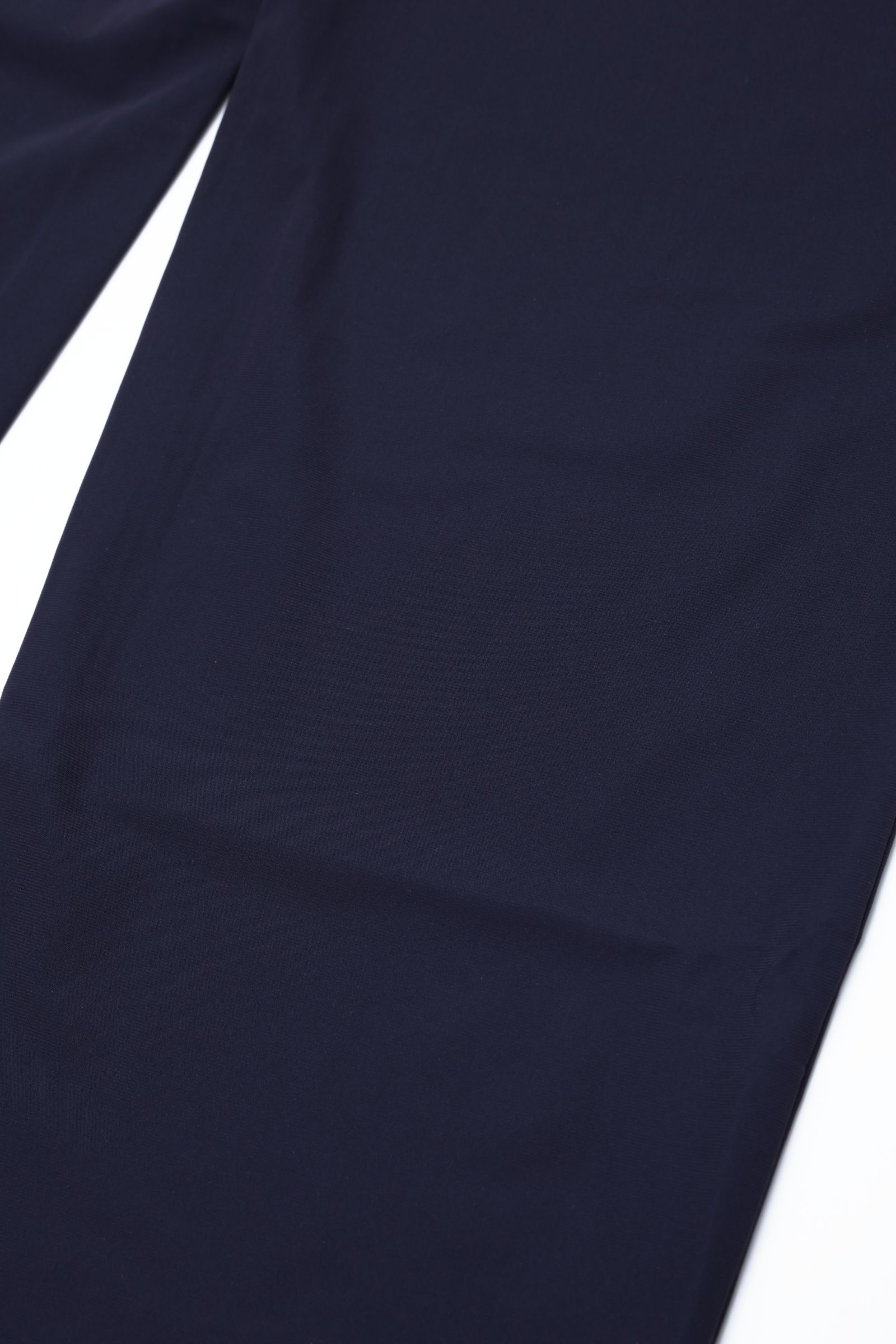 【セットアップあり】ストレッチ ナイロン ジャージ ワンプリーツ シャーリングパンツ  / ネイビー