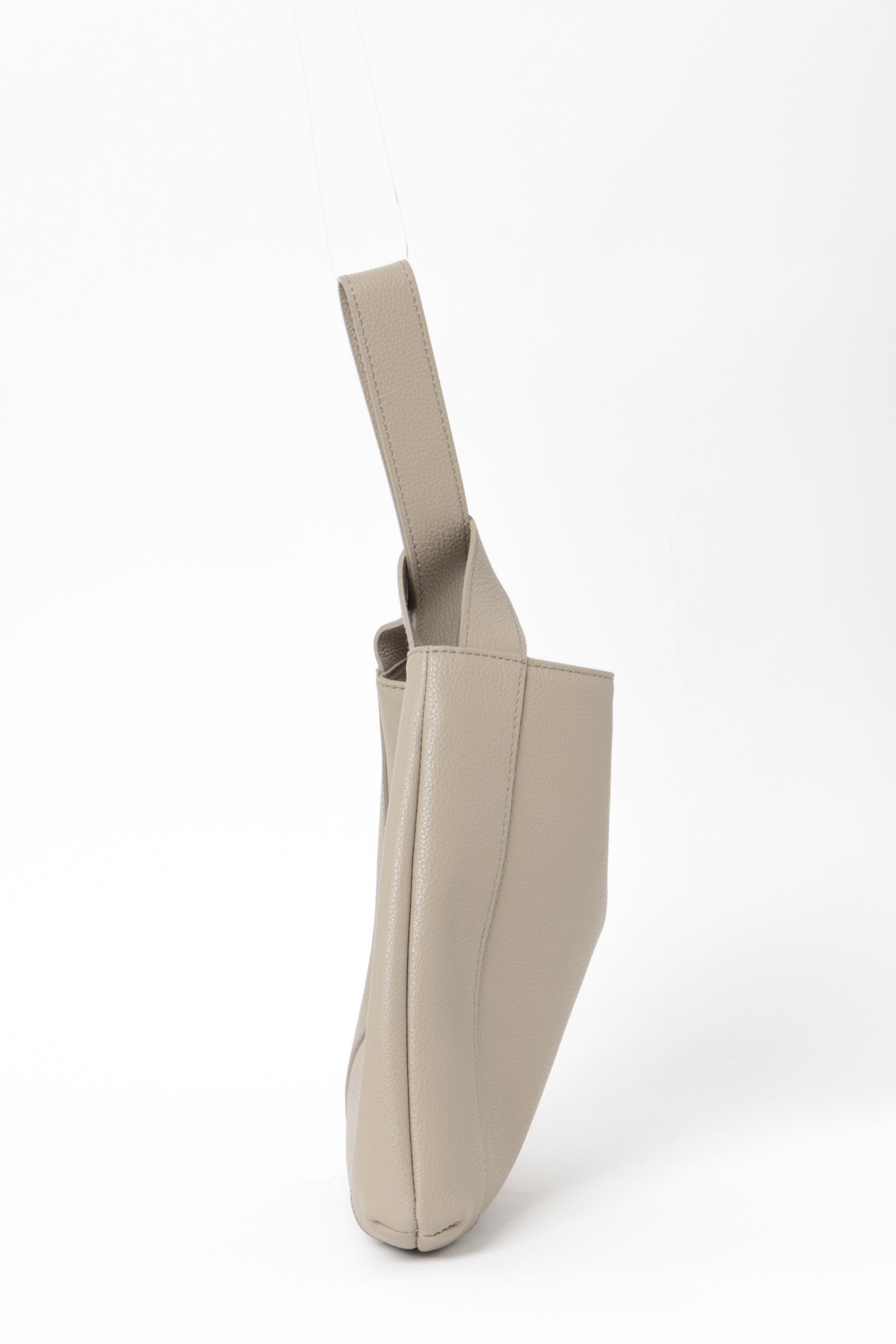 イタリアン シュリンクレザー ワンハンドルバッグ  / トープ