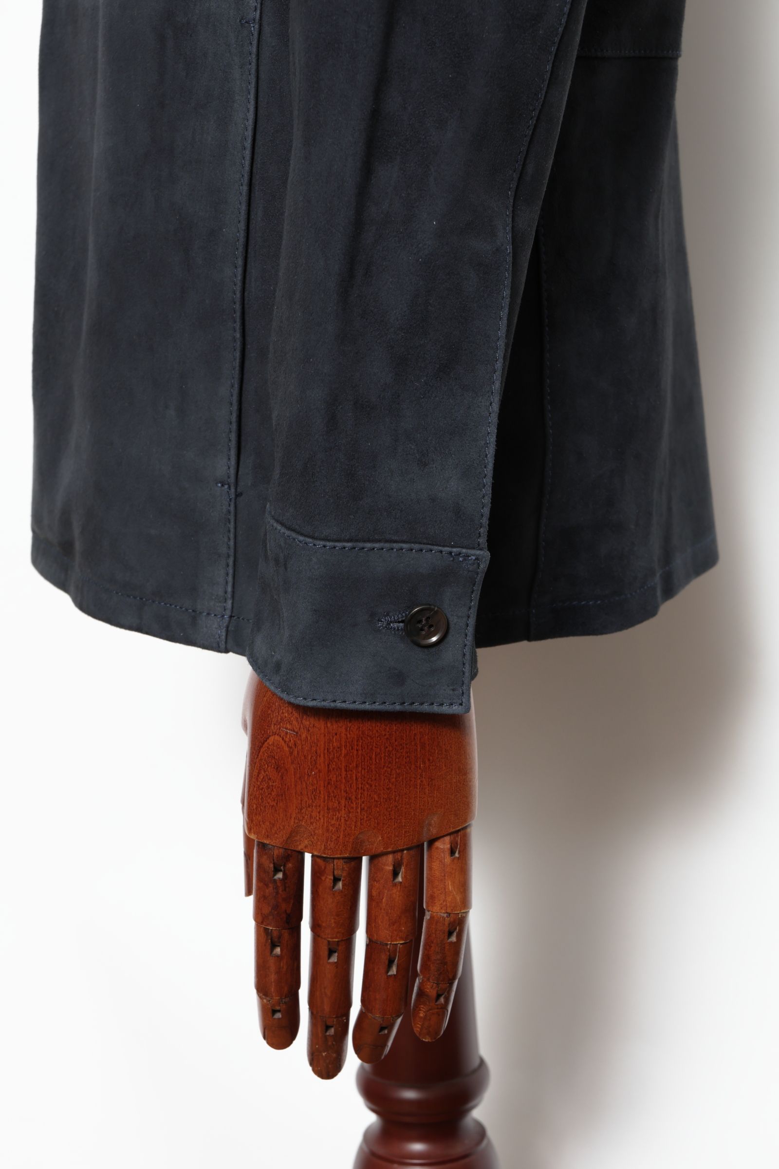 DEX ゴートスウェード シャツジャケット / ROYAL ネイビー