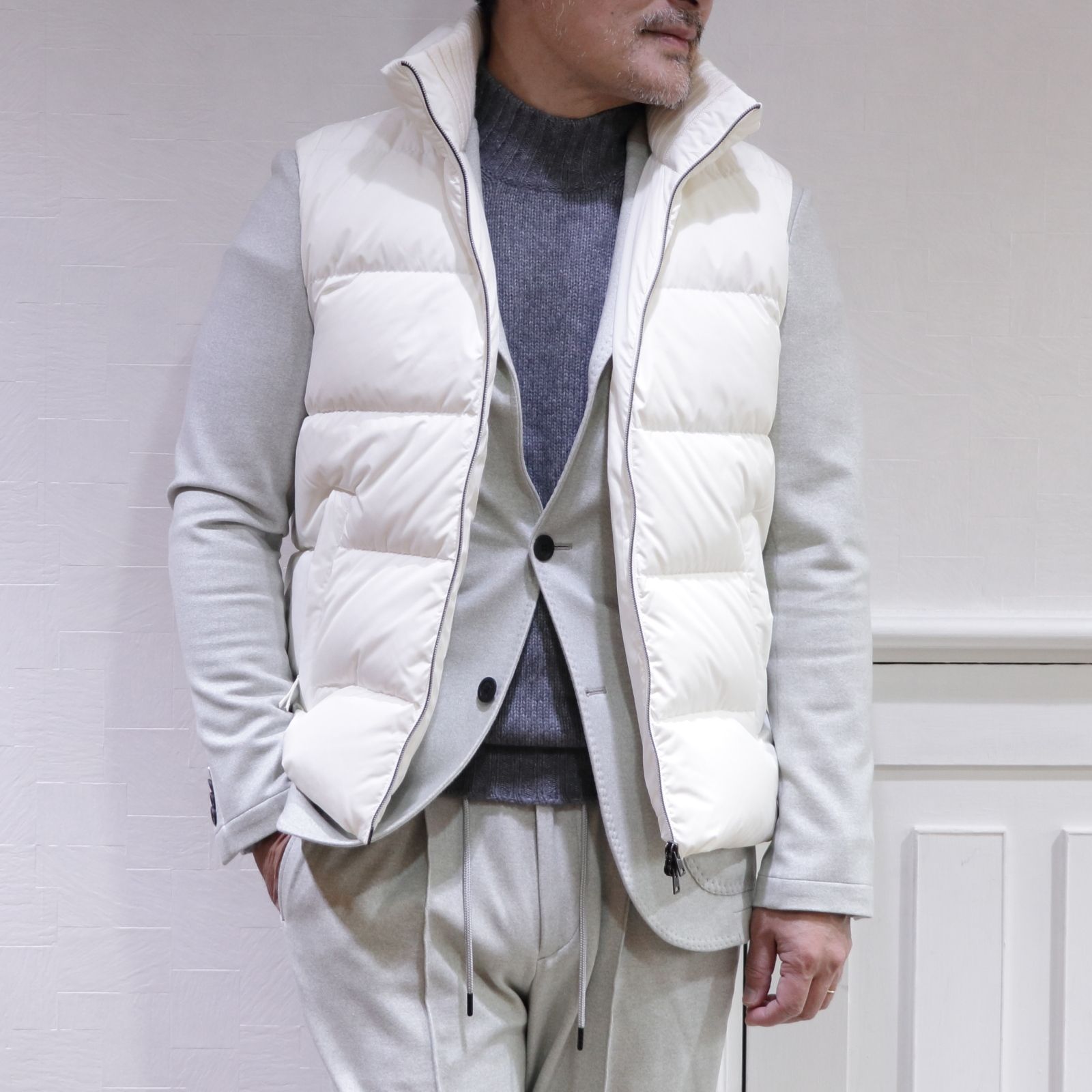 AOURE ウォームジャージセットアップを使用したジャッカ エ ジレ スタイル