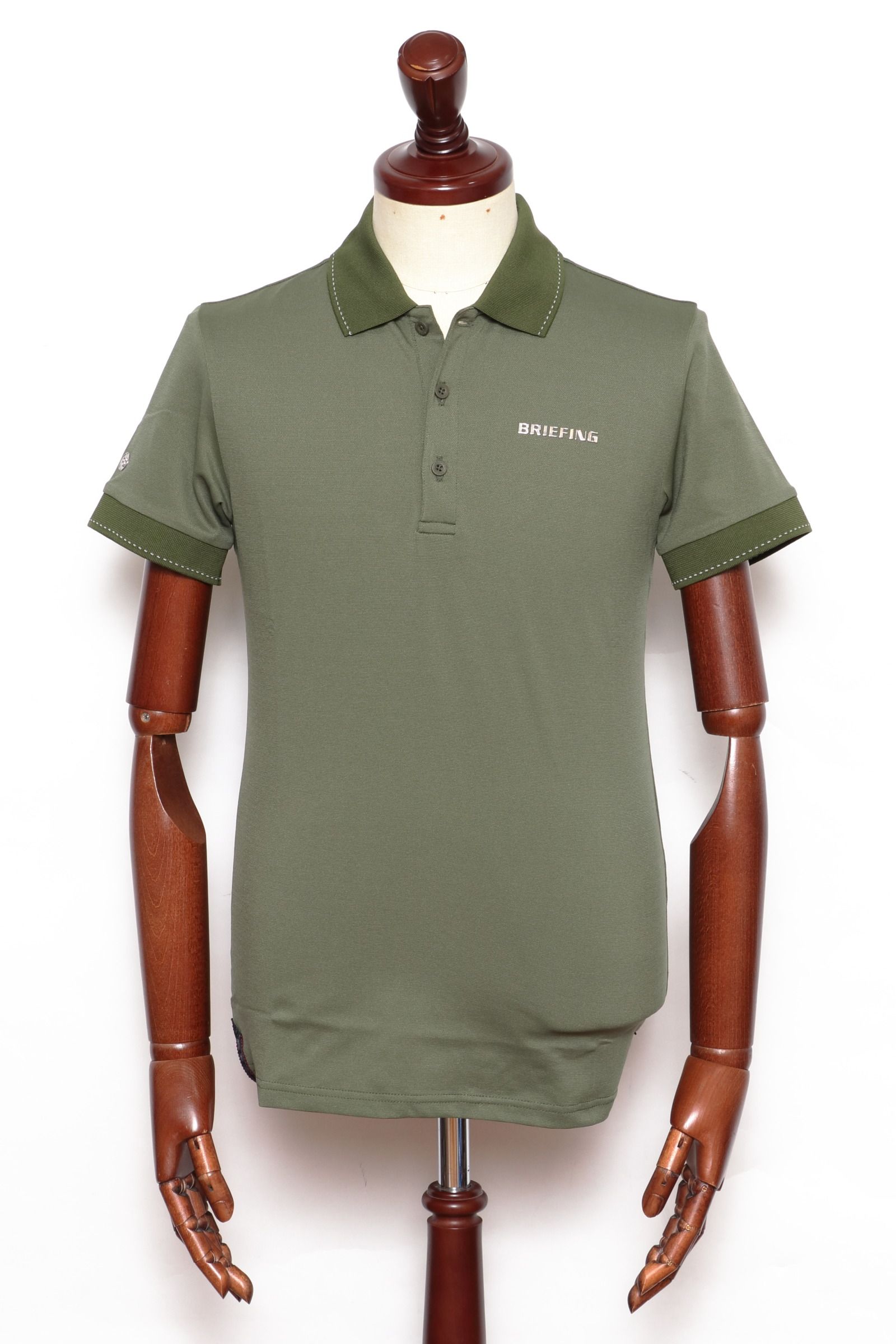 BRIEFING GOLF - MENS BASIC POLO ストレッチナイロン ポロ / オリーブ