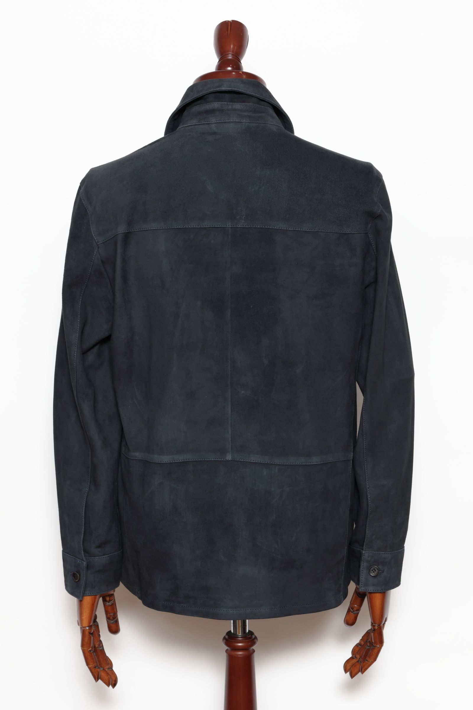 DEX ゴートスウェード シャツジャケット / ROYAL ネイビー