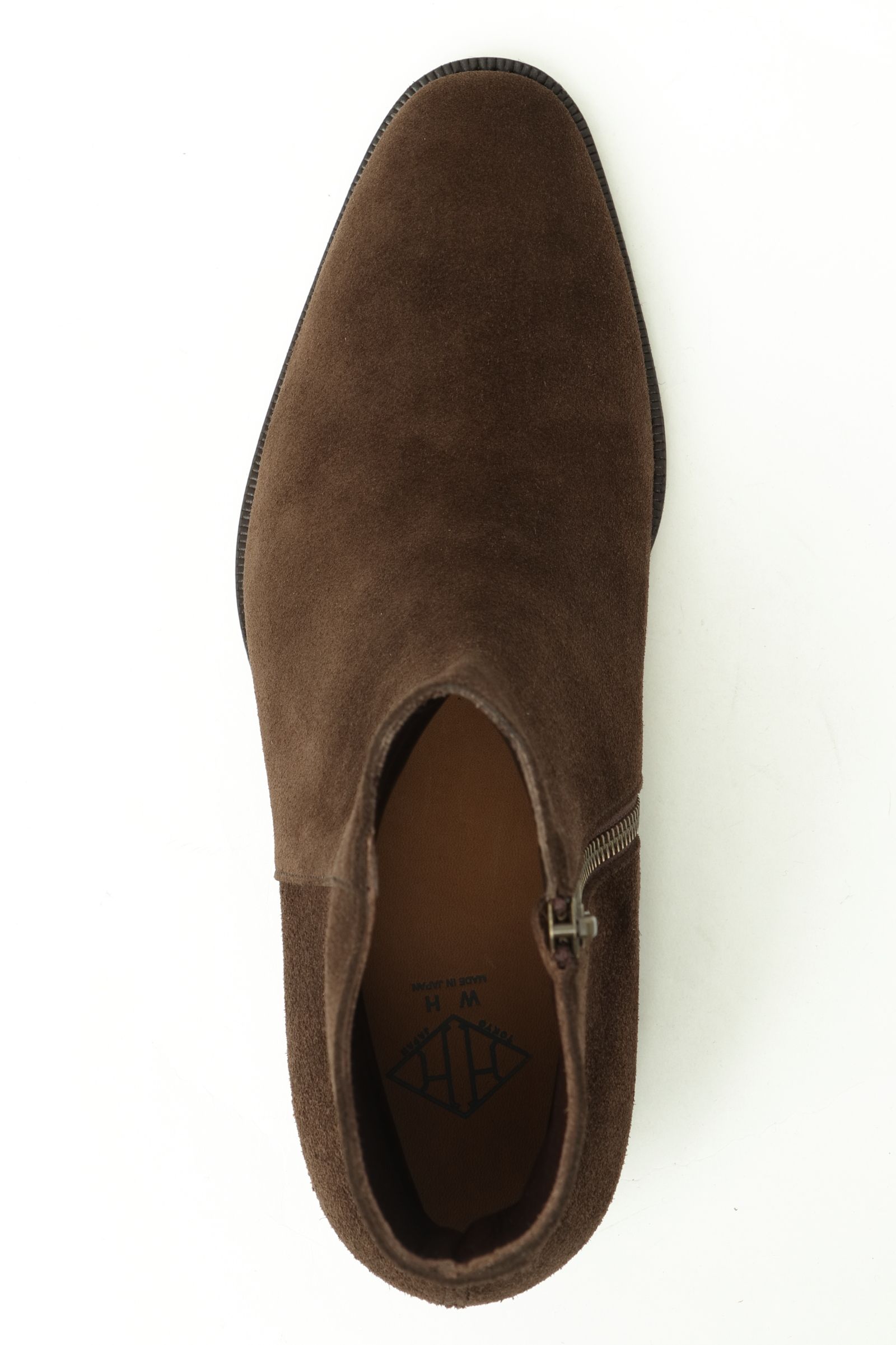 《BEKKU HOMME別注》【ふにゃ男シリーズ】ヤヌスカーフ スエード サイドジップ ブーツ シューズ 革靴 / ブラウン COFFEE