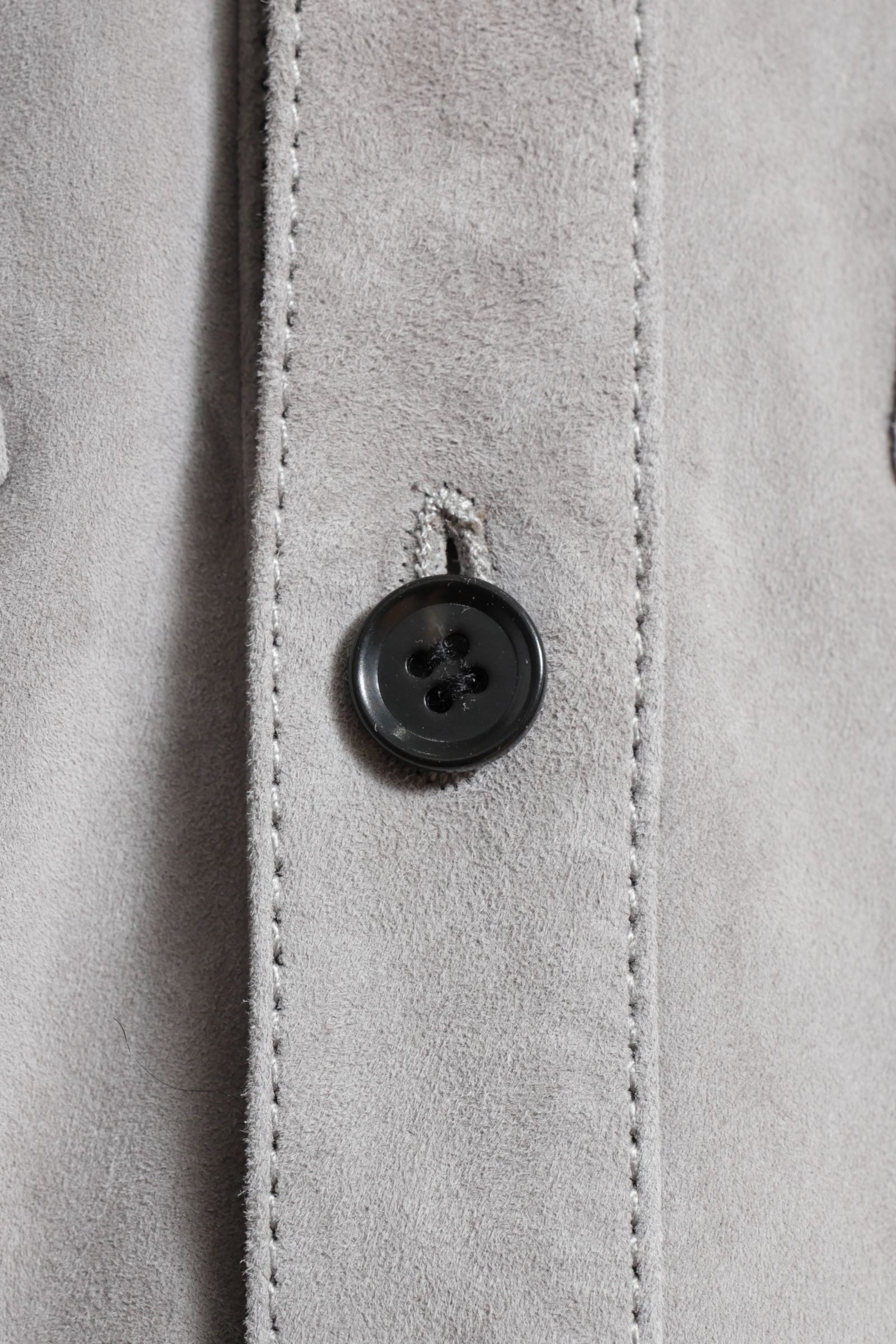 DEX ゴートスウェード シャツジャケット / LIGHT GREY ライトグレー