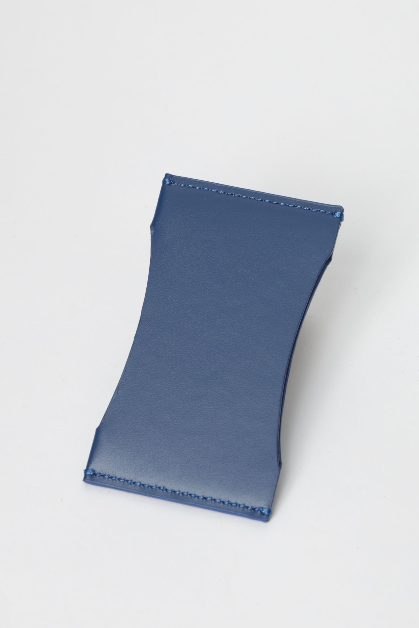 GANGE カーフレザー カードケース / DENIM ブルー