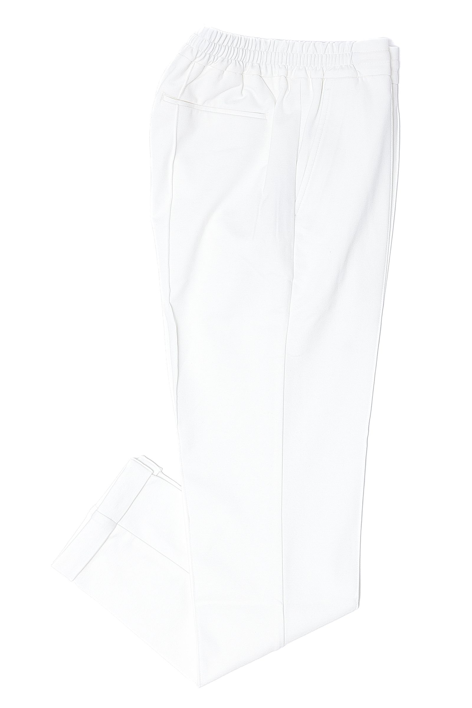 【干場義雅氏 別注モデル】H DUE アッカデュエ 永久クリース ジャージーパンツ / ホワイト