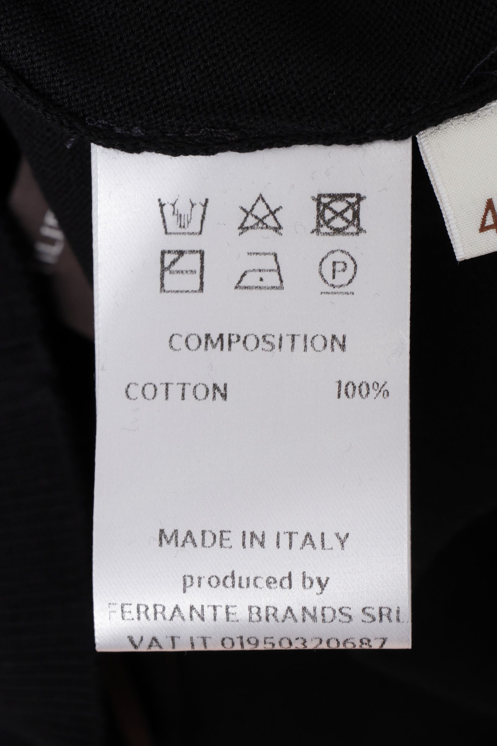 干場氏モデル クレープコットン ショートスリーブ スキッパーポロ / ブラック