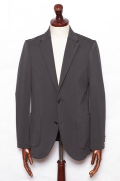 【セットアップあり】MALPENSA  SHINE TRICOT マルペンサシャイントリコ ストレッチナイロン 2B ジャケット / CGRY チャコールグレー