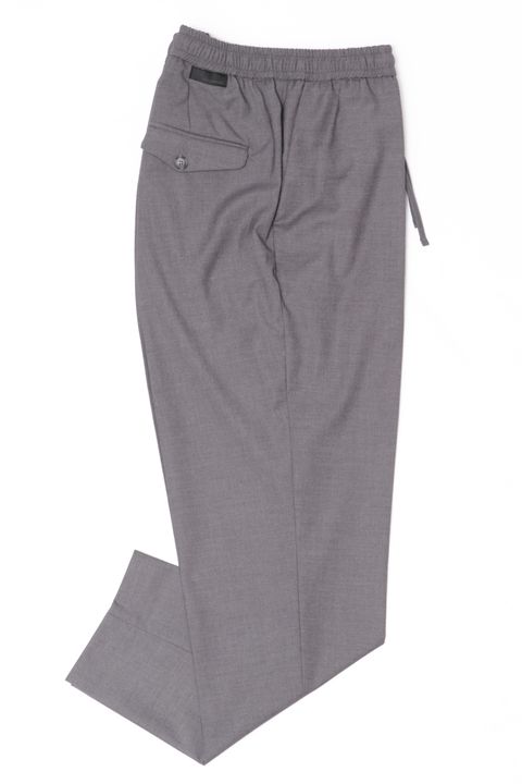 ウォッシャブルテクノトサキソニー フルシャーリング ドローコード付き イージーパンツ  / グレー