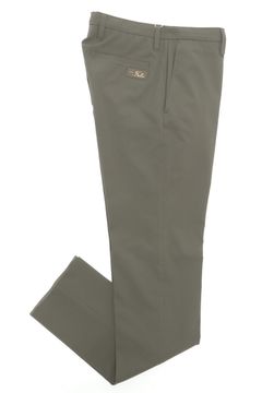 DOBBY SUCKER PANTS ストレッチ ポリエステル ドビーサッカー織り スリムフィット パンツ / オリーブ