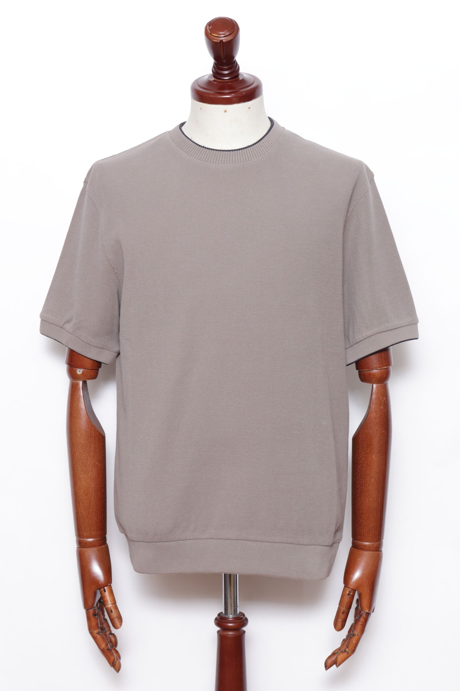 JG000225U ヘビーワッフル コットン 半袖 カットソー / 2600 トープ