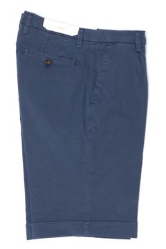 【干場さん別注】 BG101 コットンストレッチ ワンプリーツスリムショーツ  / ネイビー