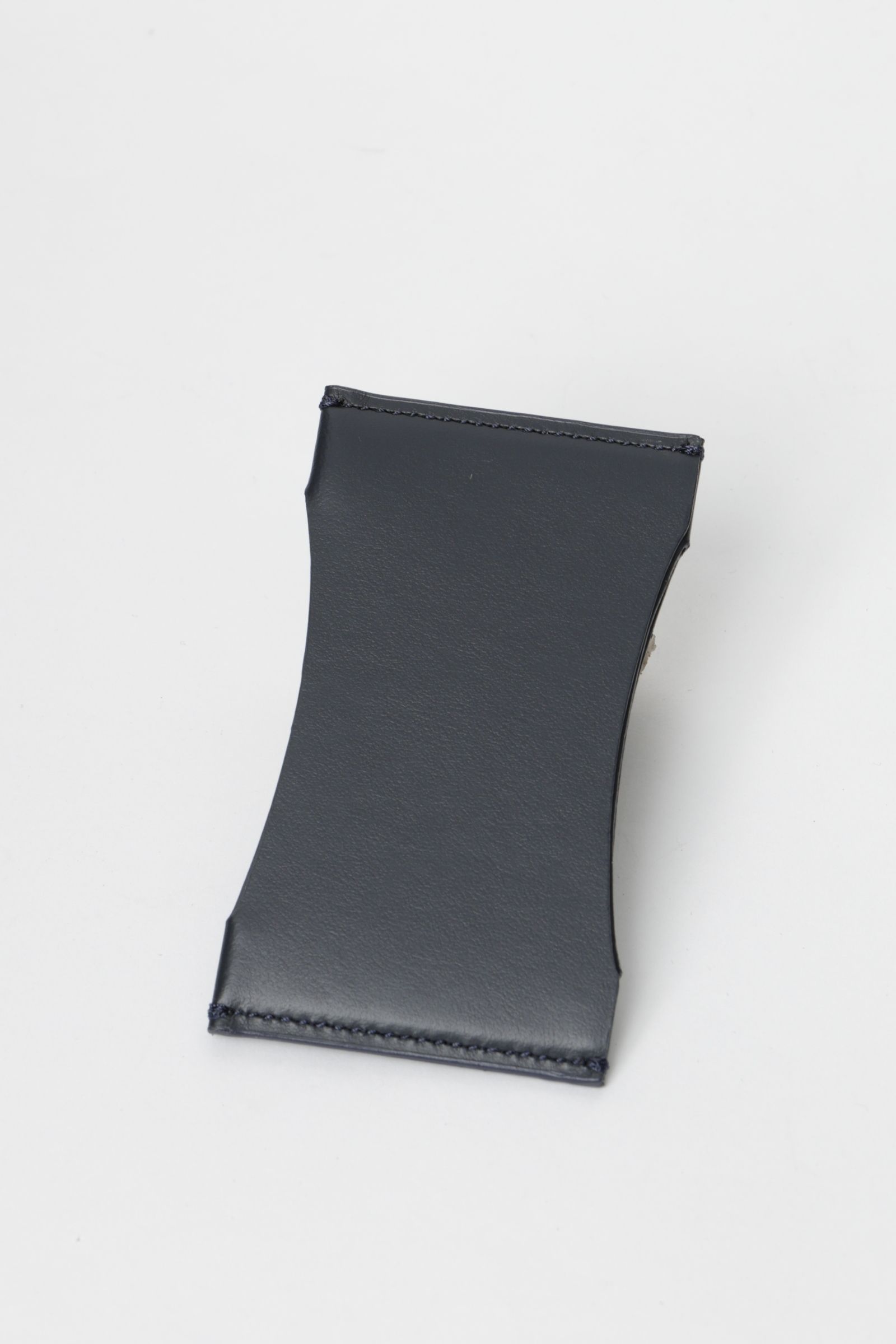 GANGE カーフレザー カードケース / NAVY ネイビー