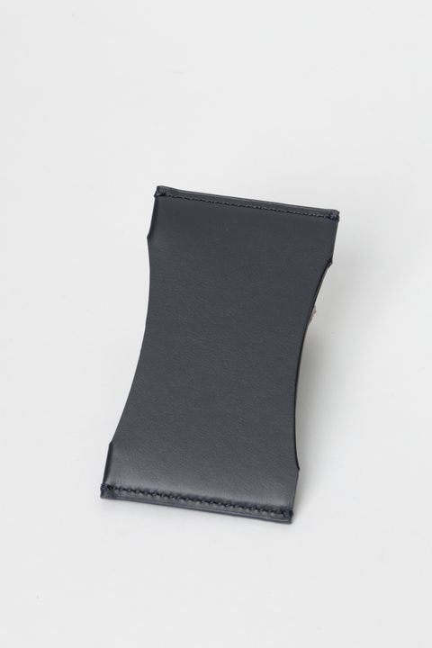 GANGE カーフレザー カードケース / NAVY ネイビー