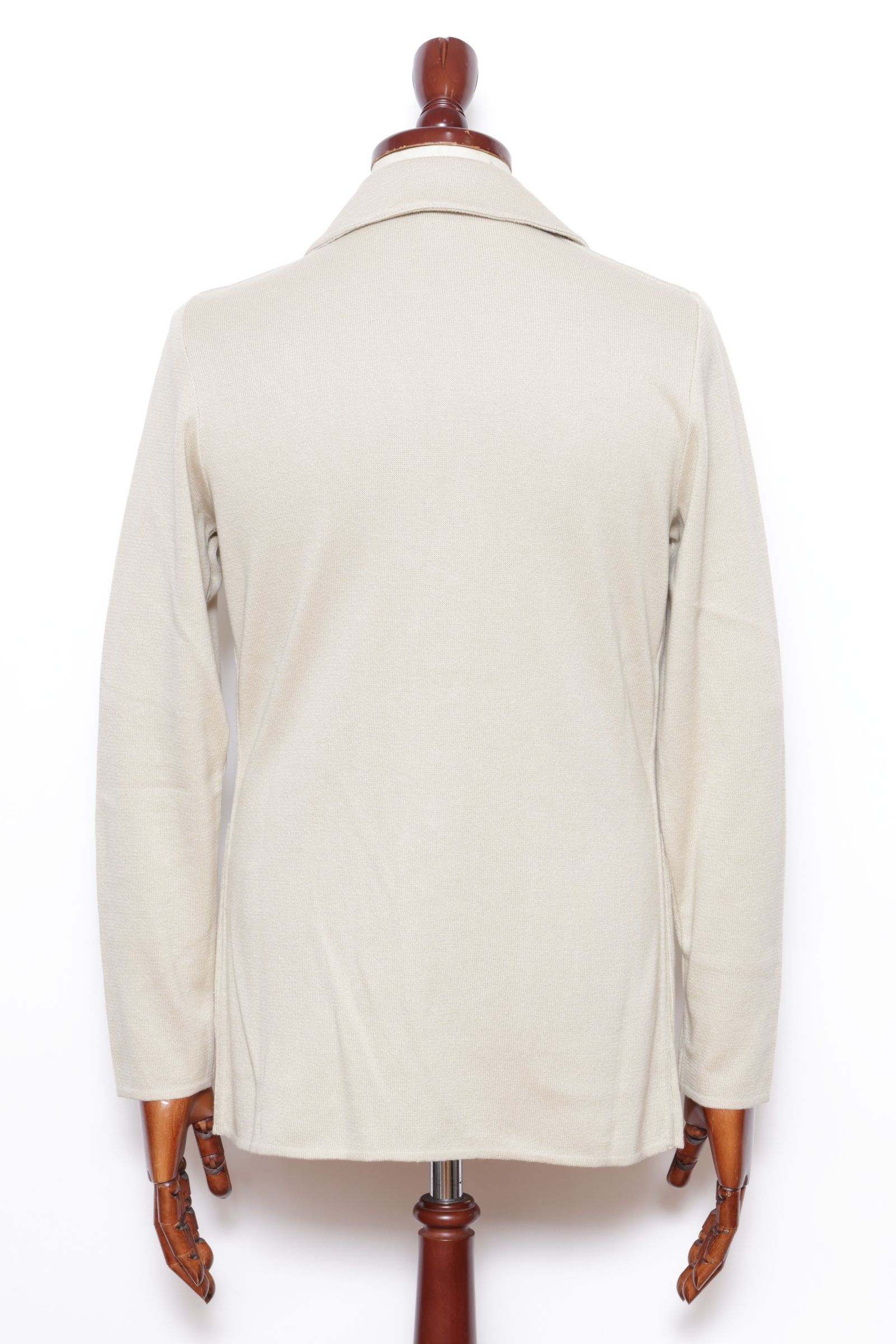 ALJM コットン ニット 2B ジャケット  / ベージュ 02120