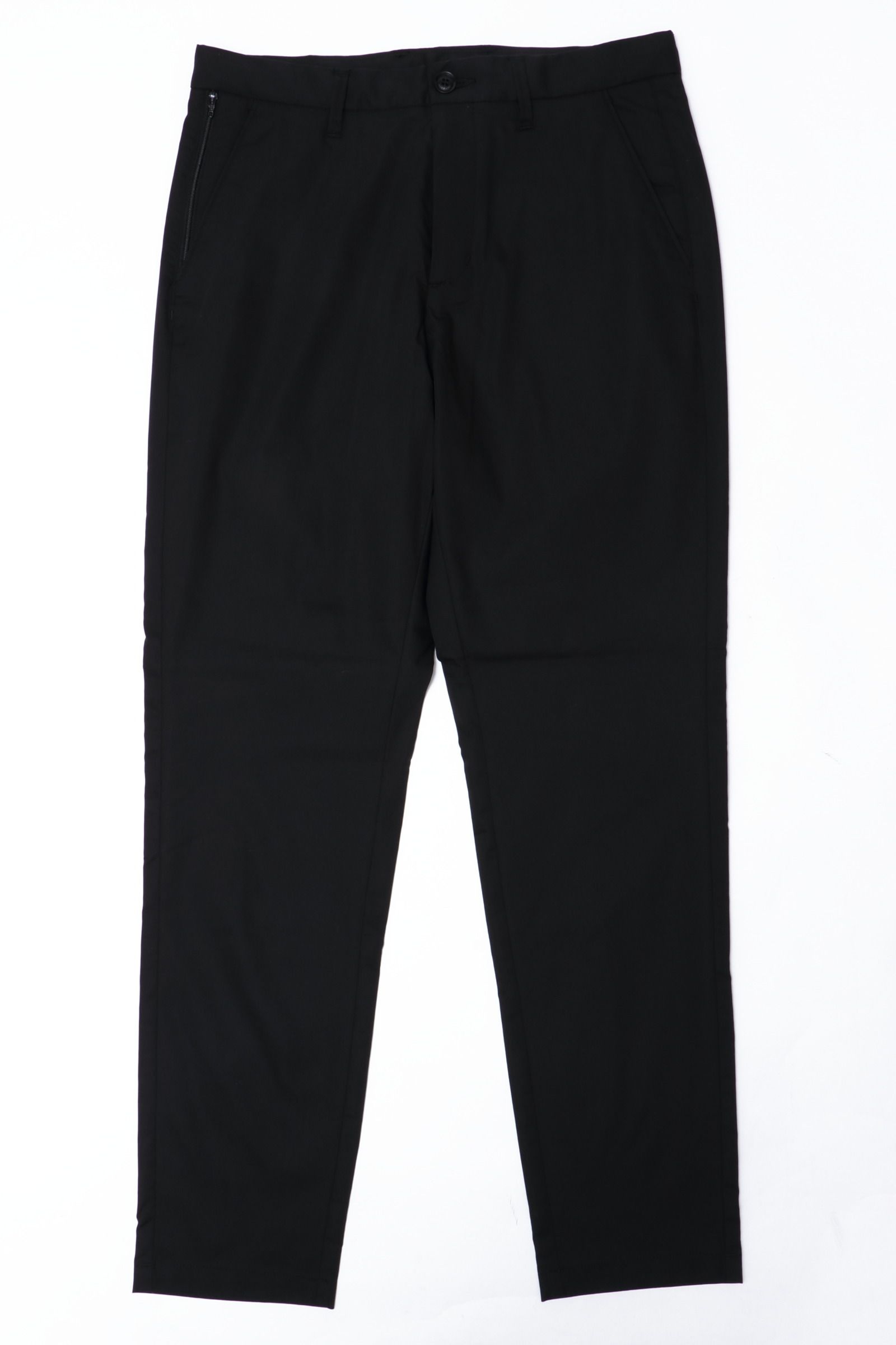 【セットアップあり】HIP by SOLIDO ナイロン スラックス PALPA OXFORD CLOTH SLIM FIT TROUSERS / ブラック
