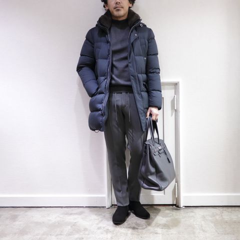 HERNO - ヘルノ ダウンコートを使用したオンオフ兼用スタイル