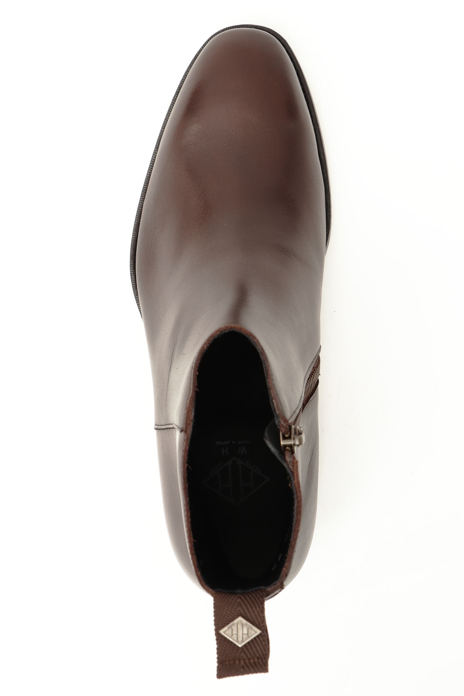 《BEKKU HOMME別注》フレックス ビブラムソール 柔らかい革 フンシャルカーフ サイドジップ ブーツ ボロネーゼ式グッドイヤーウェルテッド製法 / ダークブラウン