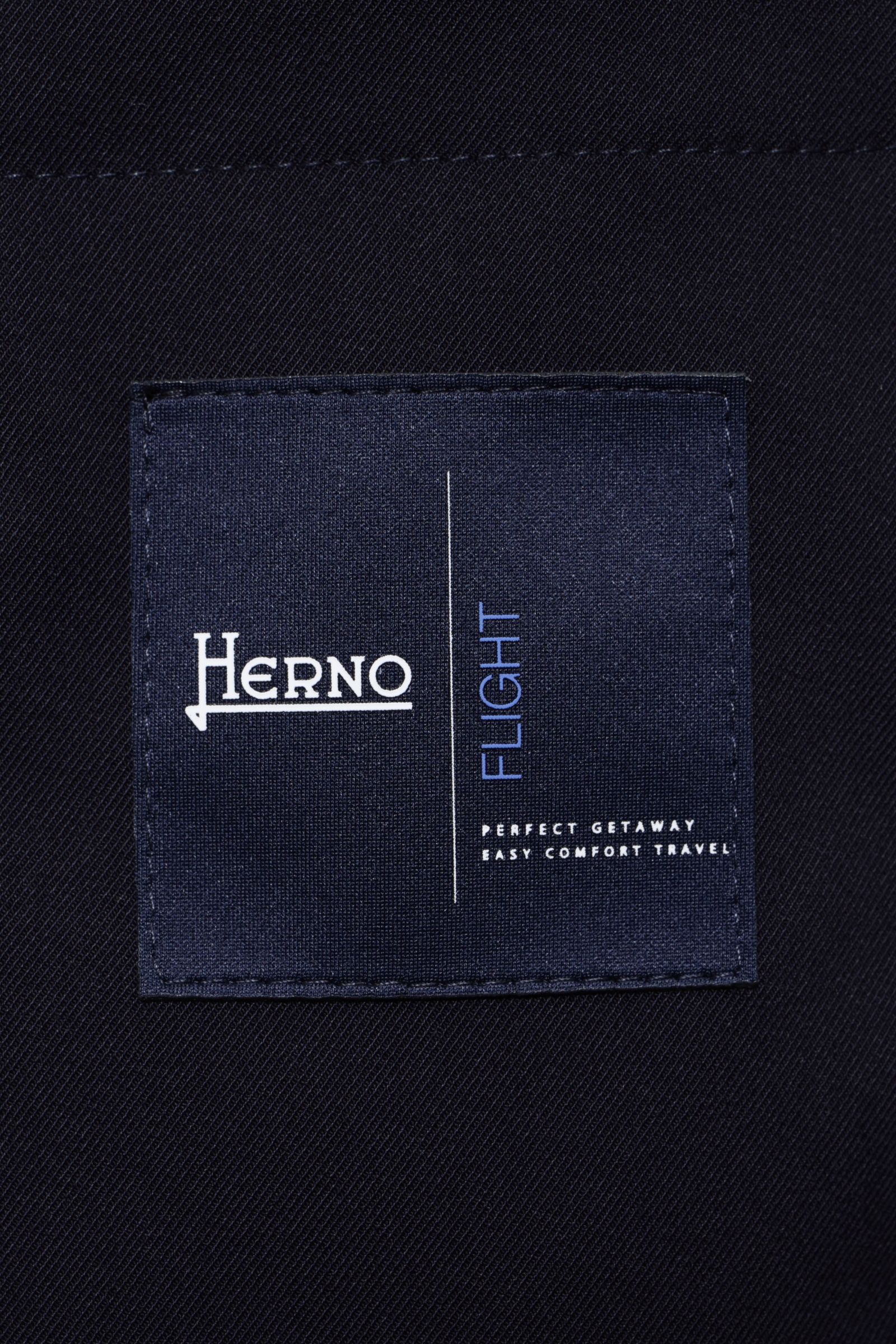HERNO FLIGHT  撥水ウール調ポリエステル パッカブル ジップブルゾン / ネイビー 9210