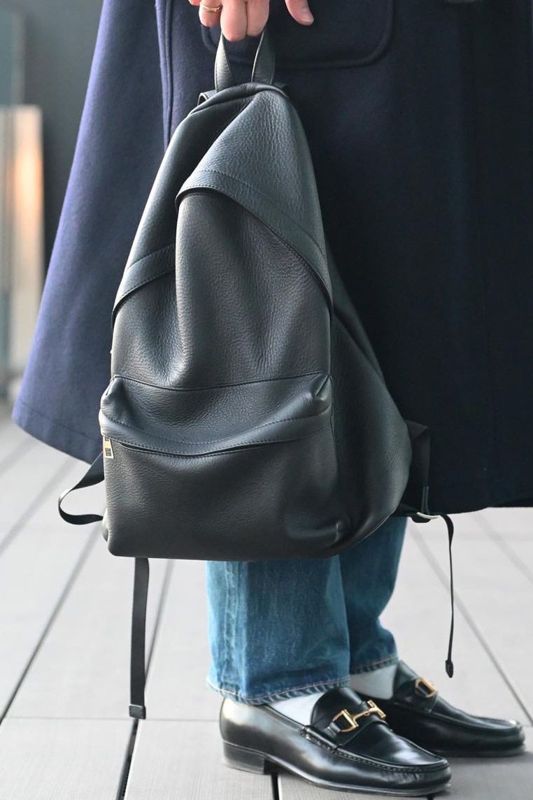 DAY PACK イタリアンキップレザー × 真鍮 バックパック / ベージュ