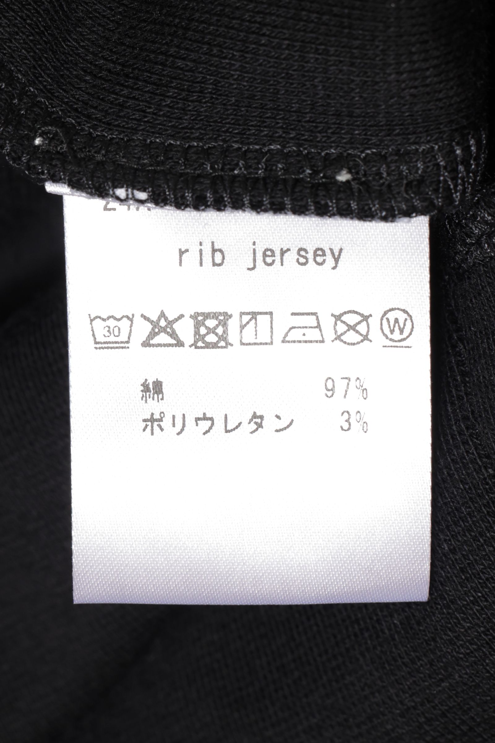 【サイズ50まで】FIANO LUNGO rib jersey コットン リブジャージ モックネック 長袖 カットソー / ネイビー 670