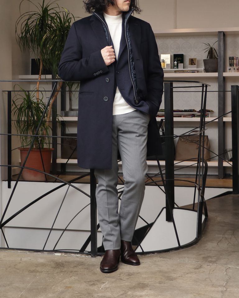 WH ダブルエイチ 当店別注ブーツを使用した、素材の良さが際立つ、大人のスマートワントーン