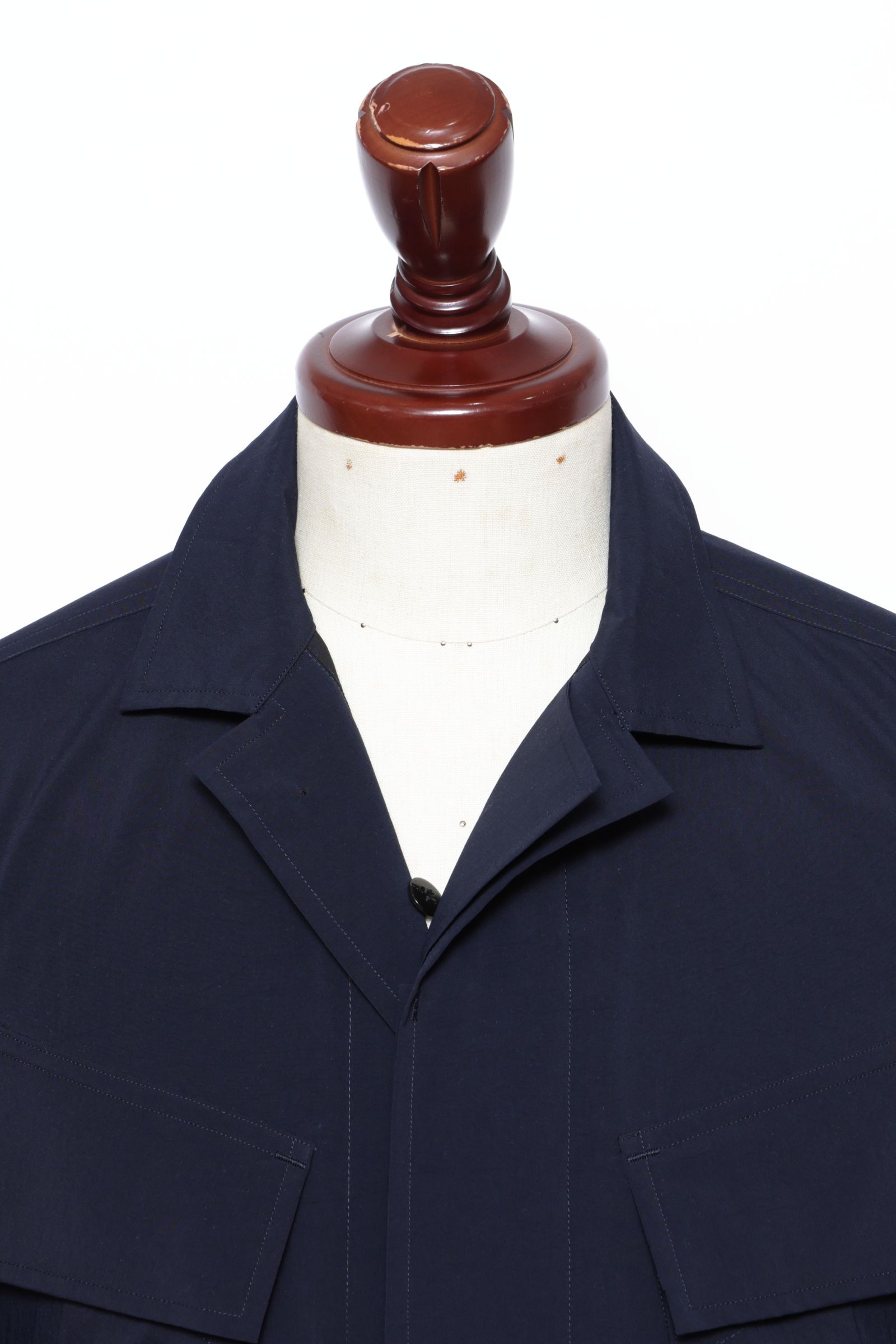 撥水ポリエステル タイプライター ファティーグ ジャケット / ネイビー