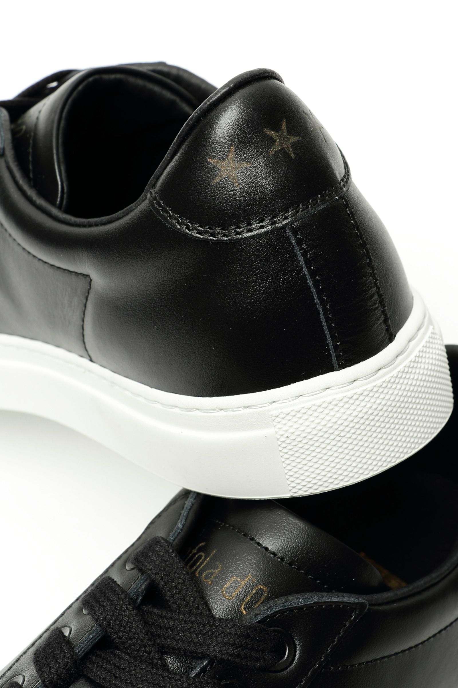 Pantofola D Oro Three Star Tsl カーフレザー スニーカー ブラック Bekku Homme