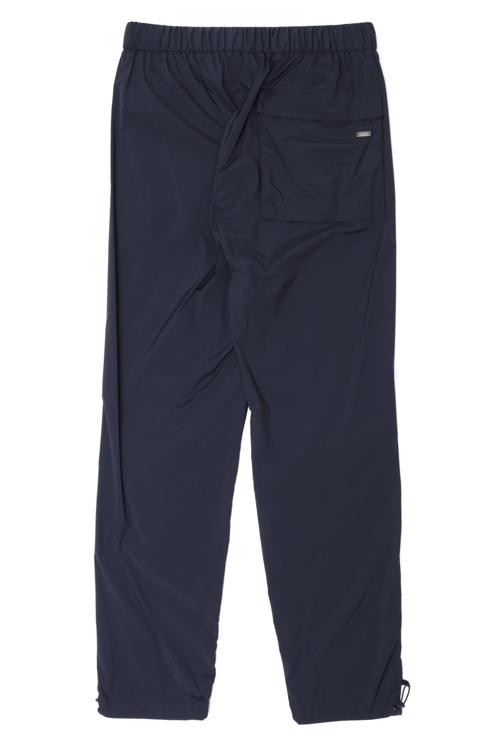 LIGHT NYLON STRETCH 1プリーツ テーパード シャーリングパンツ / ブラック 9300