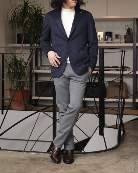 WH ダブルエイチ 当店別注ブーツを使用した、素材の良さが際立つ、大人のスマートワントーン