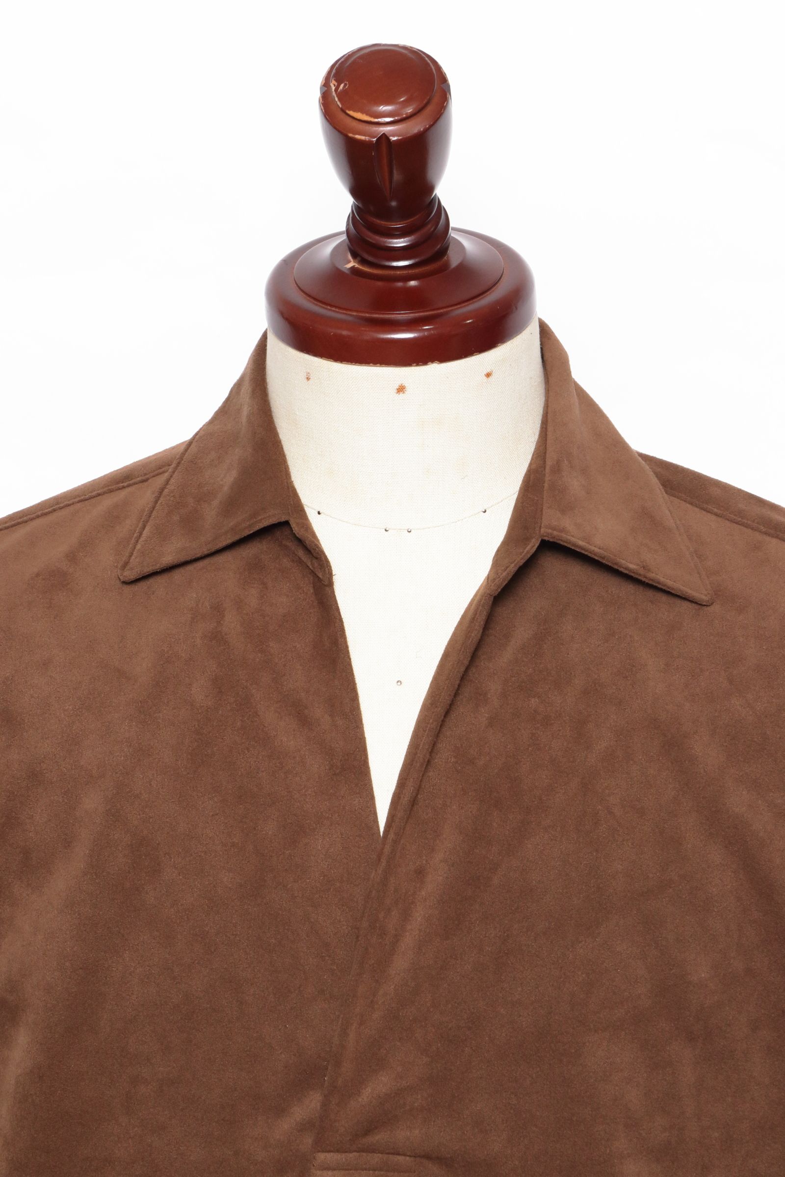 Ultrasuede®  POOL SIDE SHIRT ウルトラスエード カプリシャツ / ブラウン